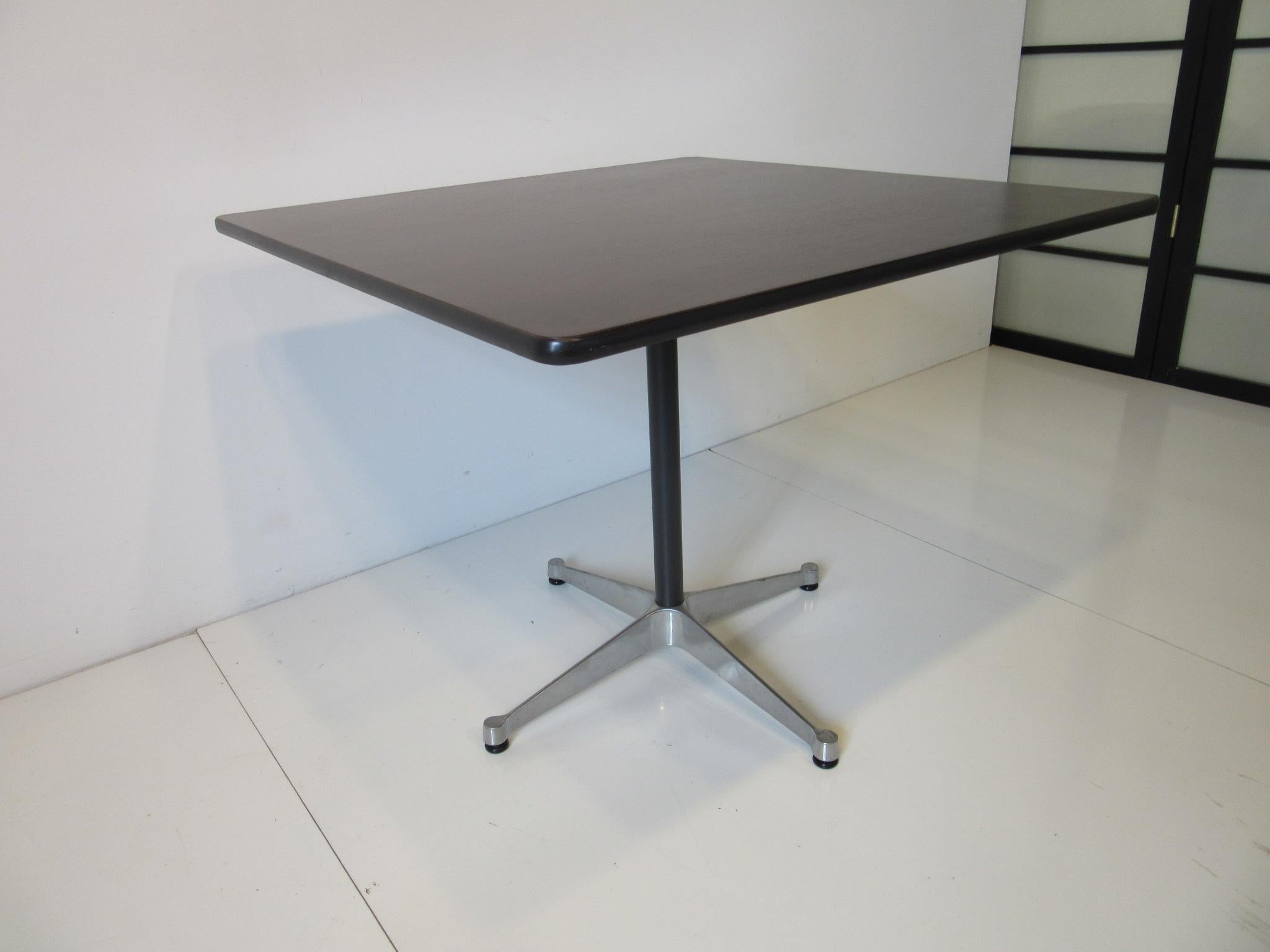 Eames Dining Table From the Aluminum Group Rosewood by Herman Miller 2