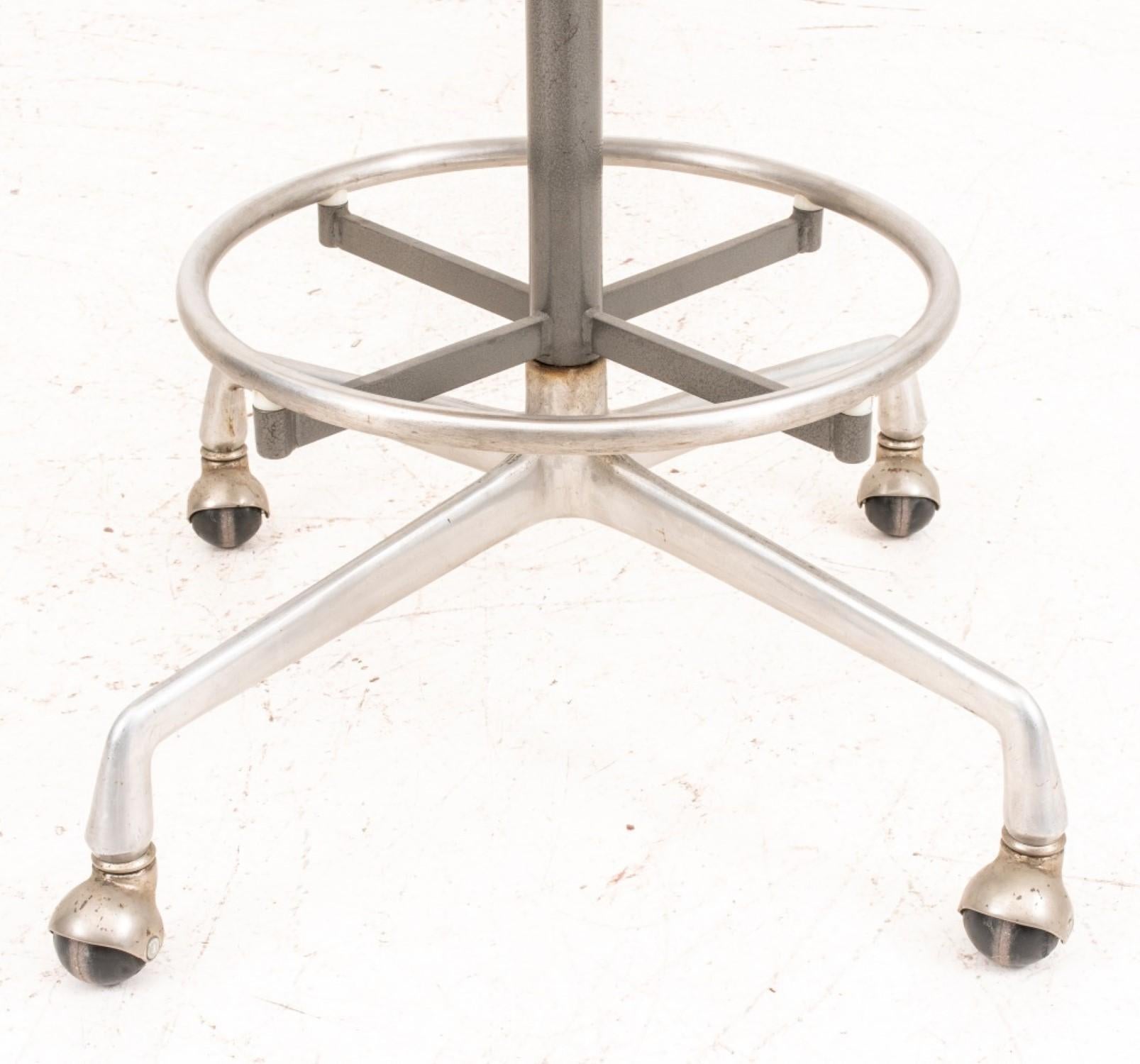 20th Century Eames Aluminum Group Shell Bar or Drafting Stools For Sale