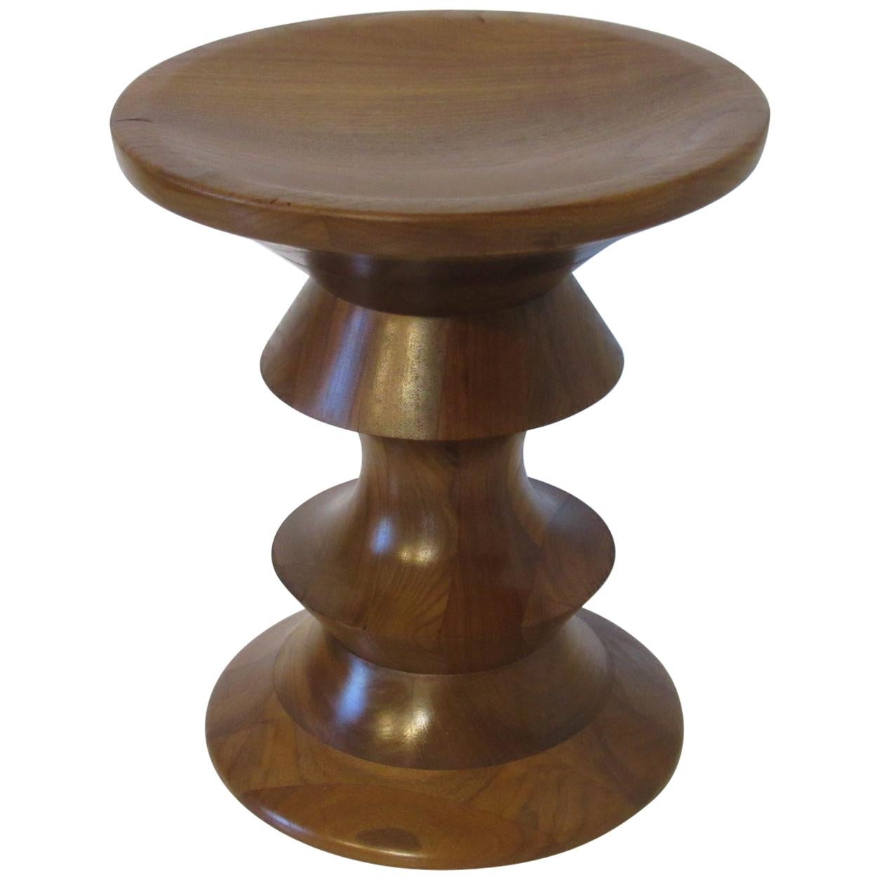 Eames American Walnut Time Life Stool / End Table for Herman Miller at ...