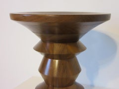 Eames American Walnut Time Life Stool / Side Table for Herman Miller