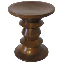 Tabouret / Table d'appoint Eames American Walnut Time Life pour Herman Miller