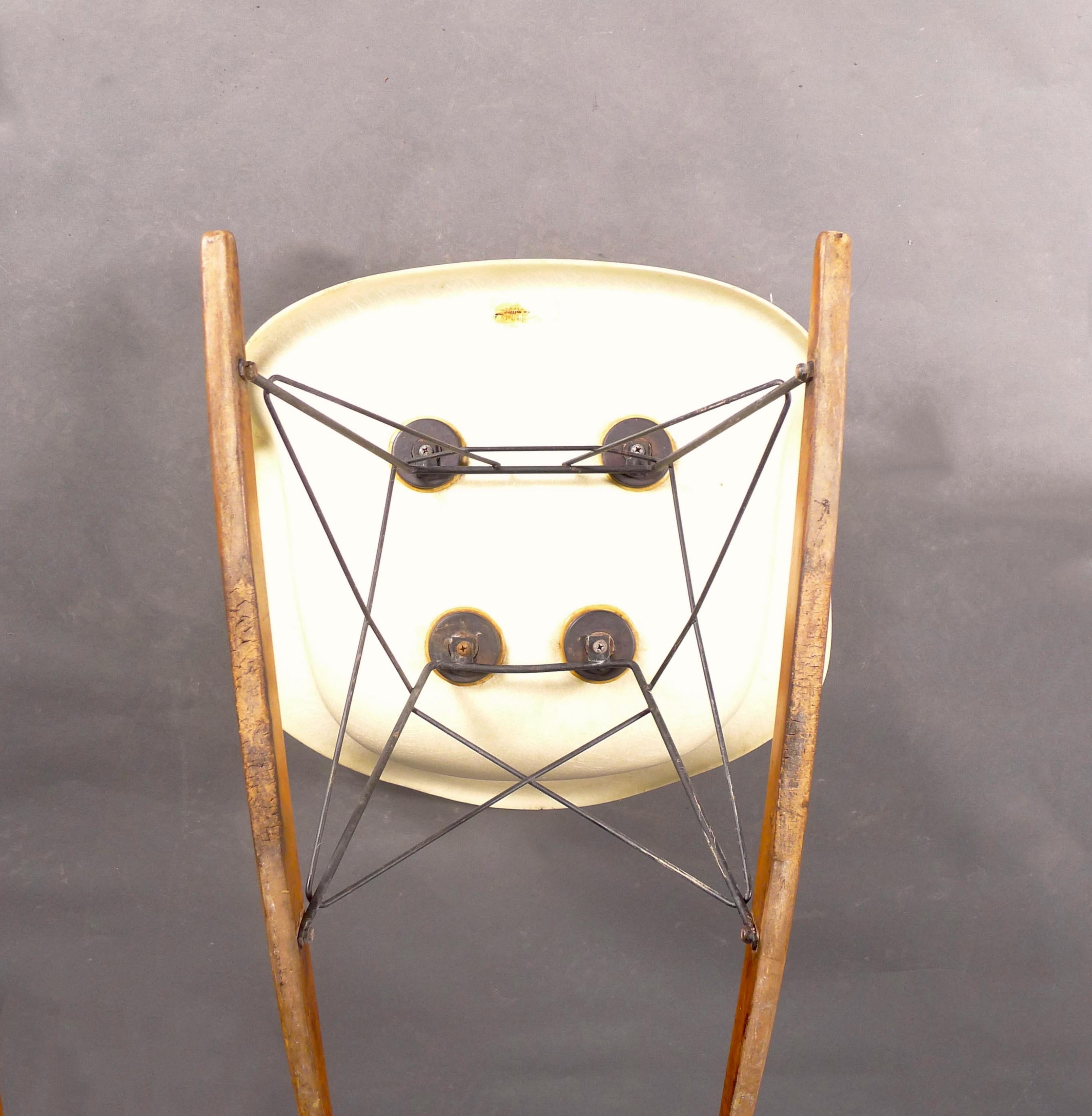 Eames and Zenith for Herman Miller, Lemon Yellow Rocker, 2nd edition, c.1952 1