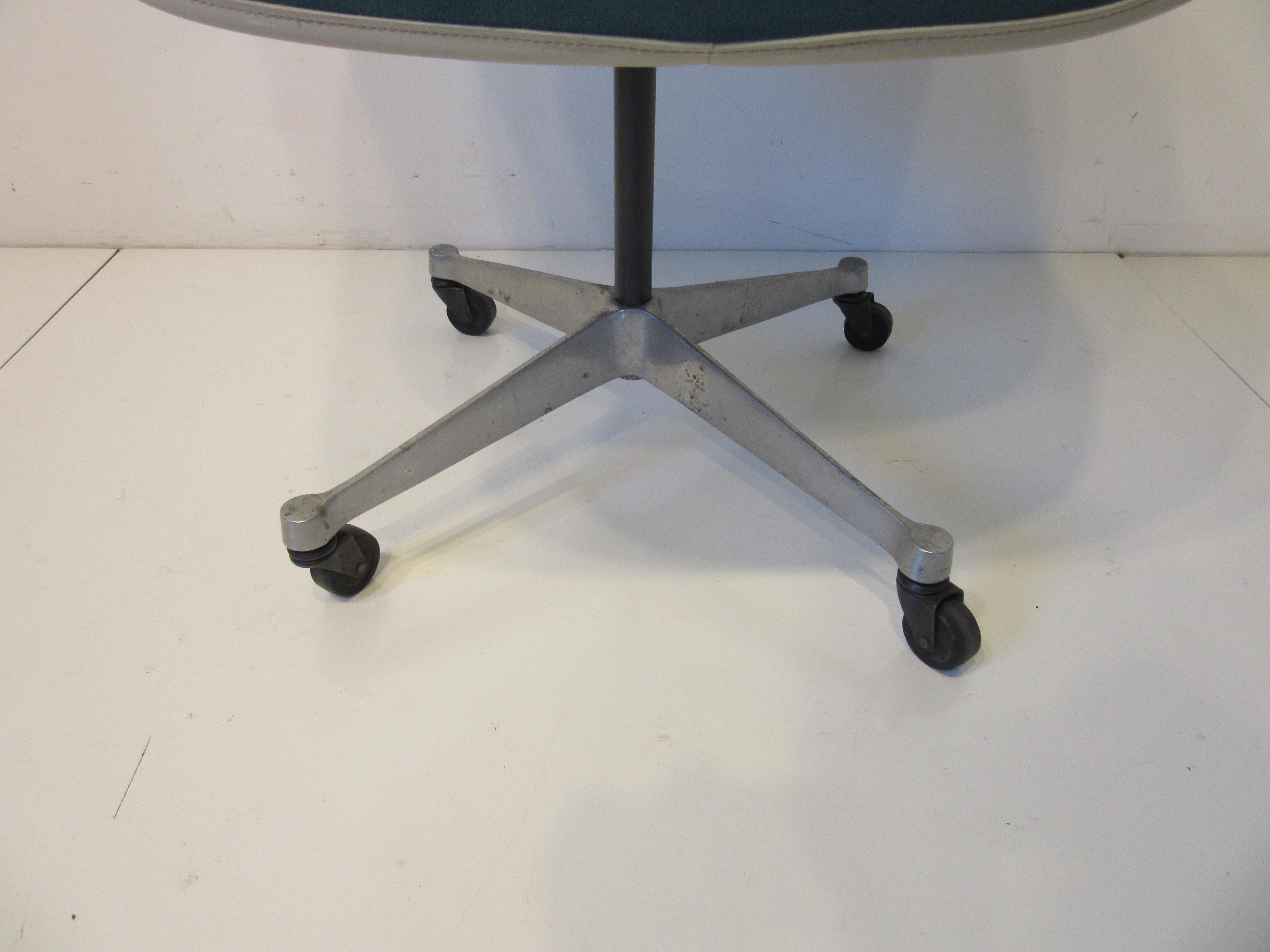 Upholstery Eames Arm Shell Desk Chair by Herman Miller 