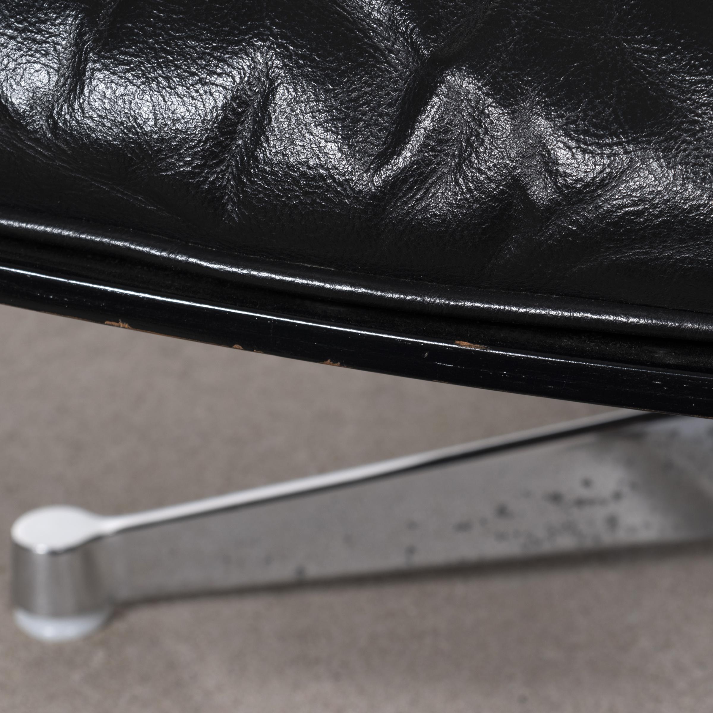 Eames Black Lounge Chair for Herman Miller International 'Vitra' 6
