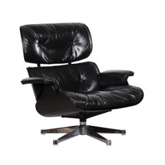 Eames Black Lounge Chair for Herman Miller International 'Vitra'