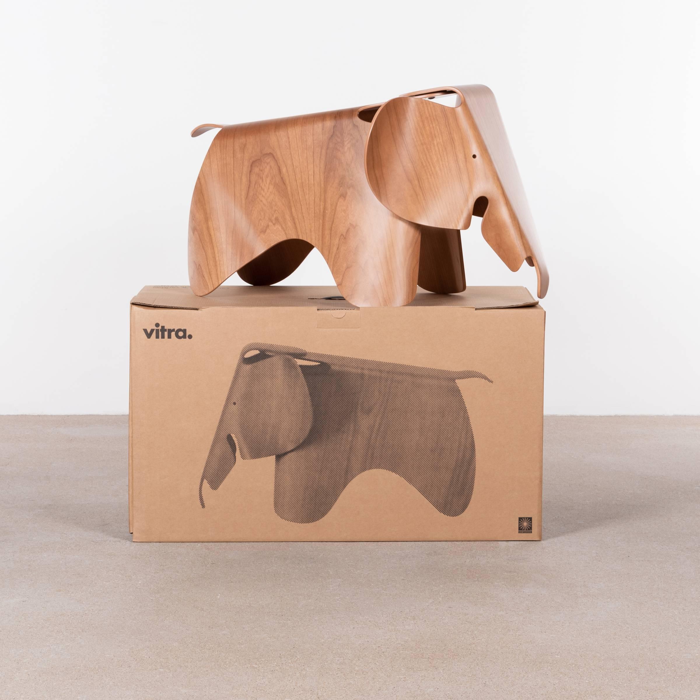 Eames Cherry Plywood Elephant by Vitra In Excellent Condition In Amsterdam, NL