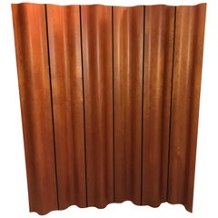 Eames Cherry Plywood Six Panel Folding Screen for Herman Miller