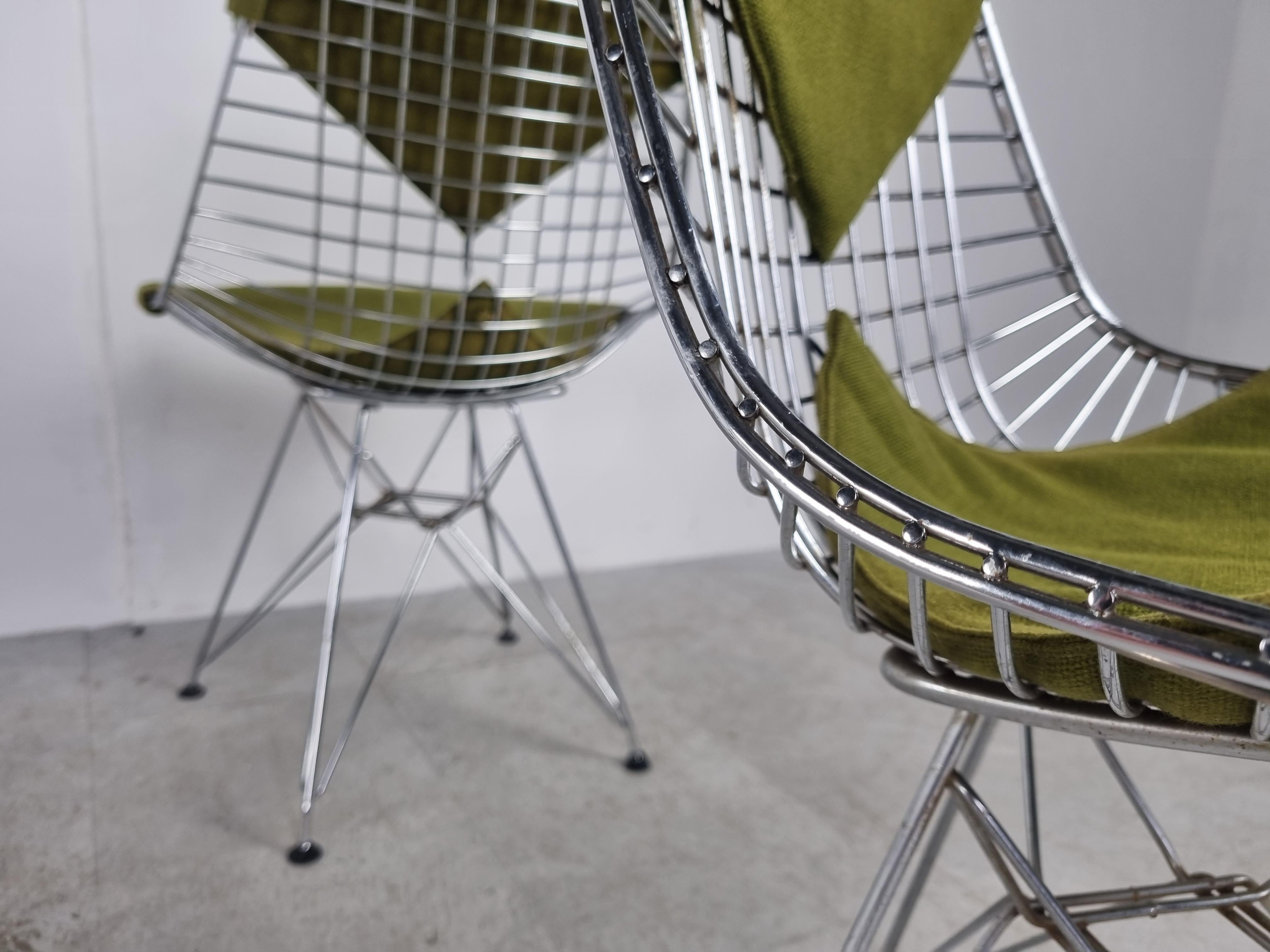 Eames Chrome Wire Bikini Chairs for Herman Miller, 1960s For Sale 5