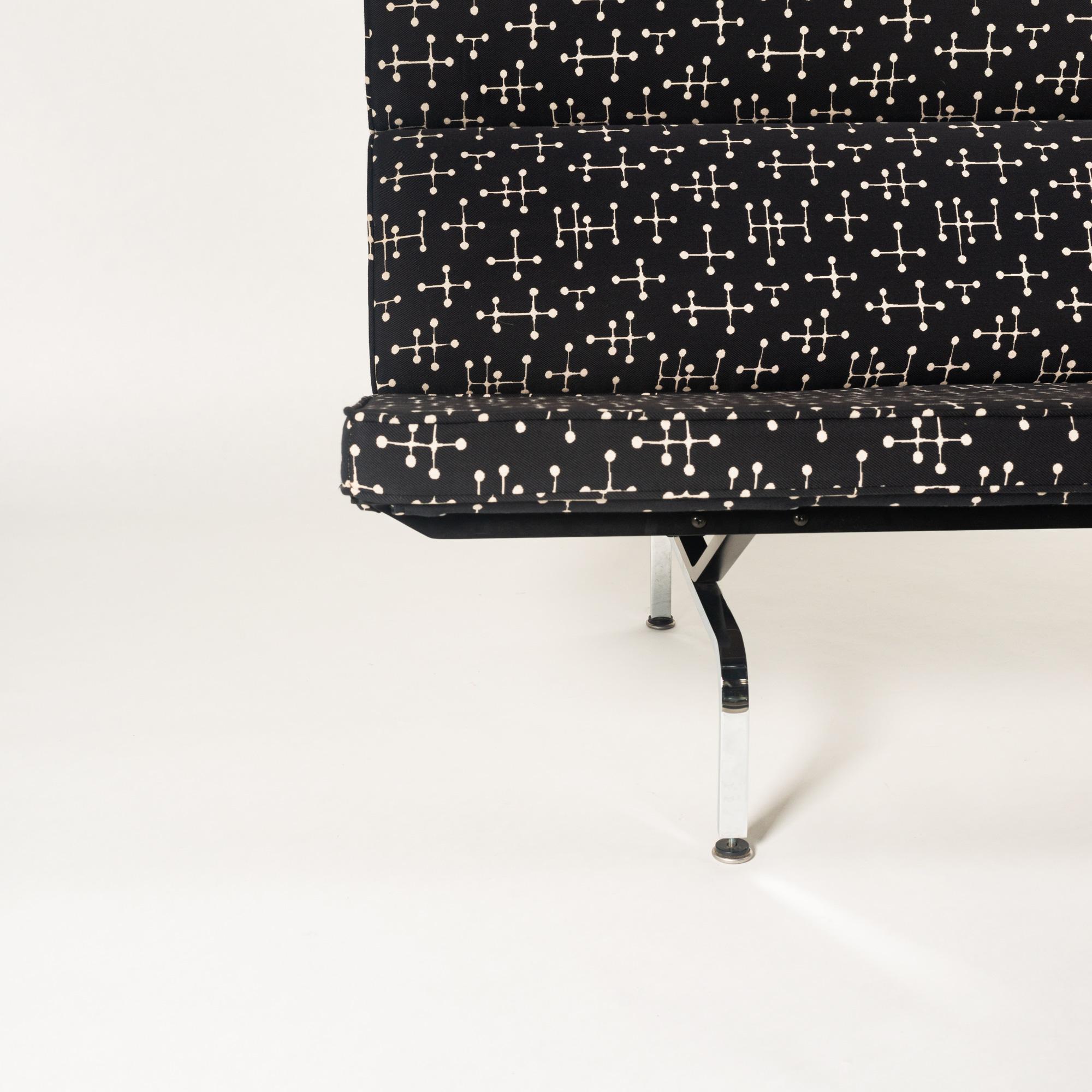 North American Eames Compact Sofa in Maharam Small Dot Pattern