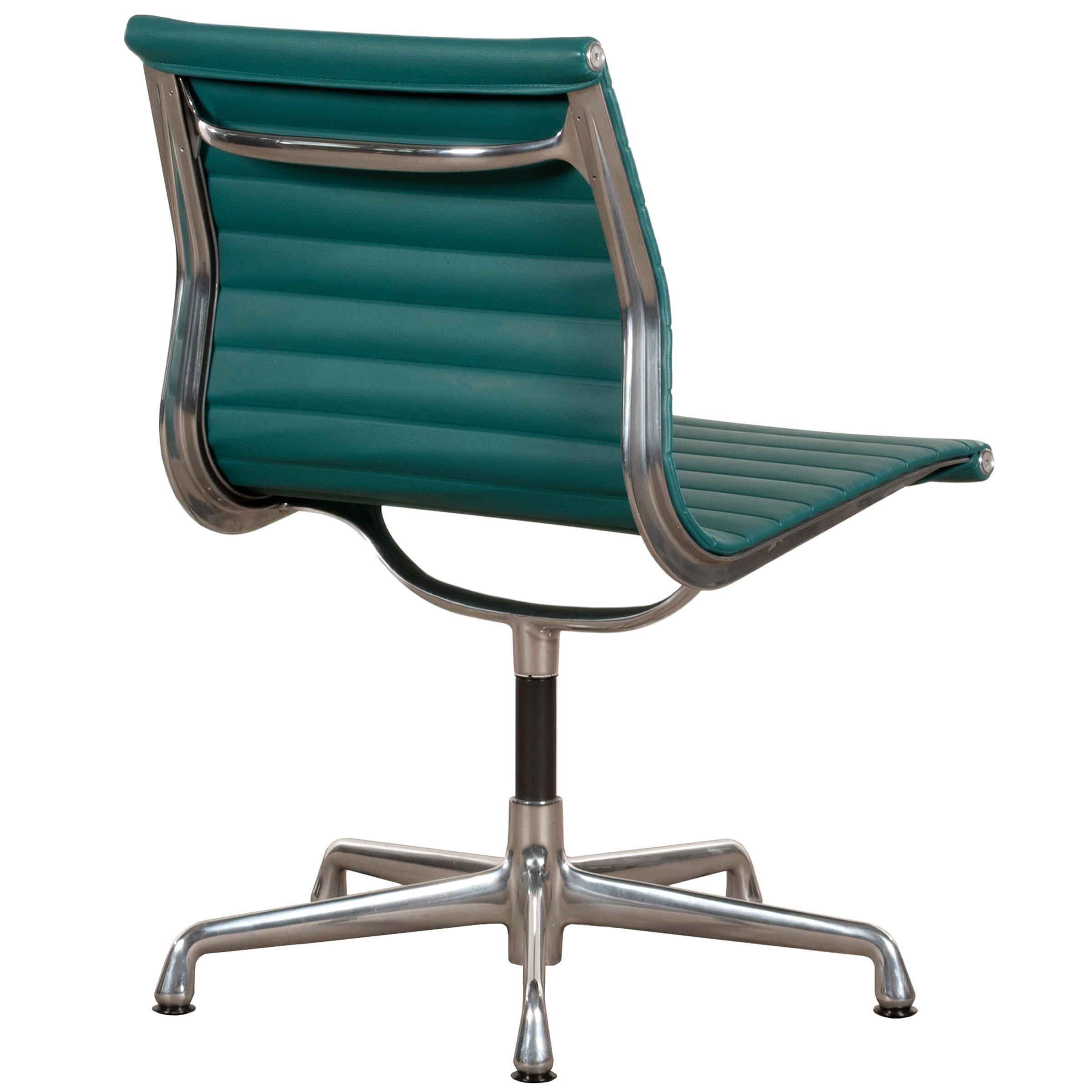 Eames Conference Chair in Turquoise Vinyl for Herman Miller, USA at 1stDibs  | office chair usa, herman miller conference chairs, herman miller eames  conference chair