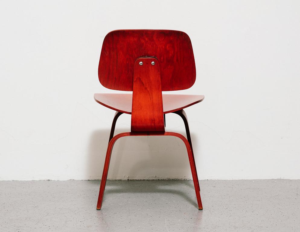 Eames DCW for Herman Miller in Red Aniline 4