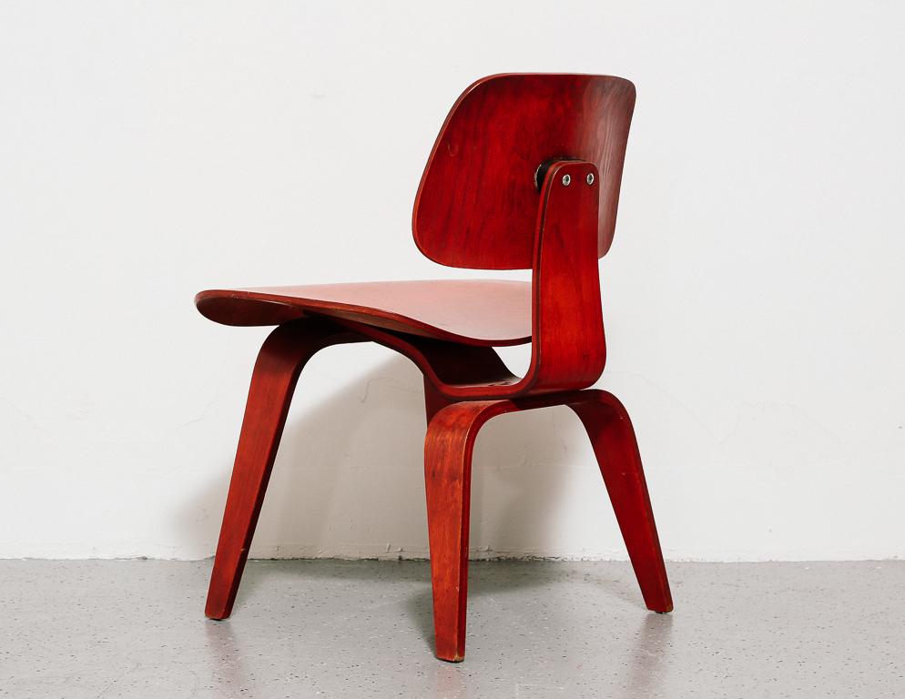 Eames DCW for Herman Miller in Red Aniline 3