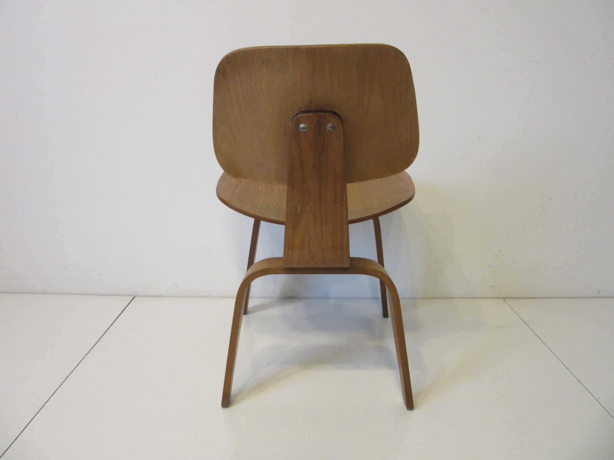 American Eames DCW Molded Ply Desk Chair for Herman Miller