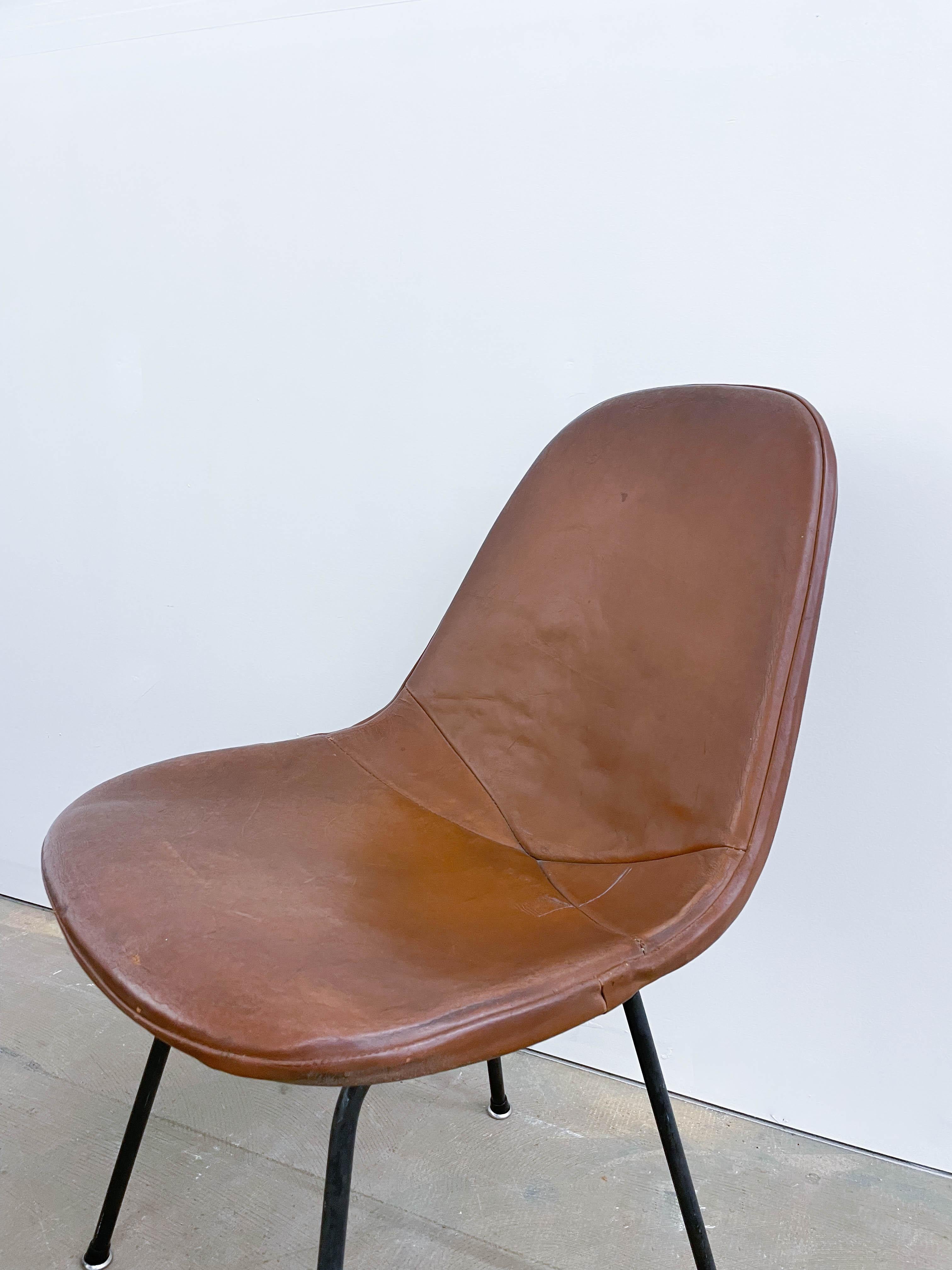 Eames DKX-1 Leather Chair for Herman Miller 8
