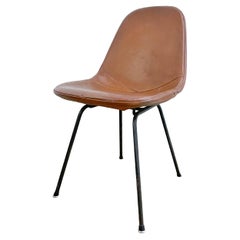 Vintage Eames DKX-1 Leather Chair for Herman Miller