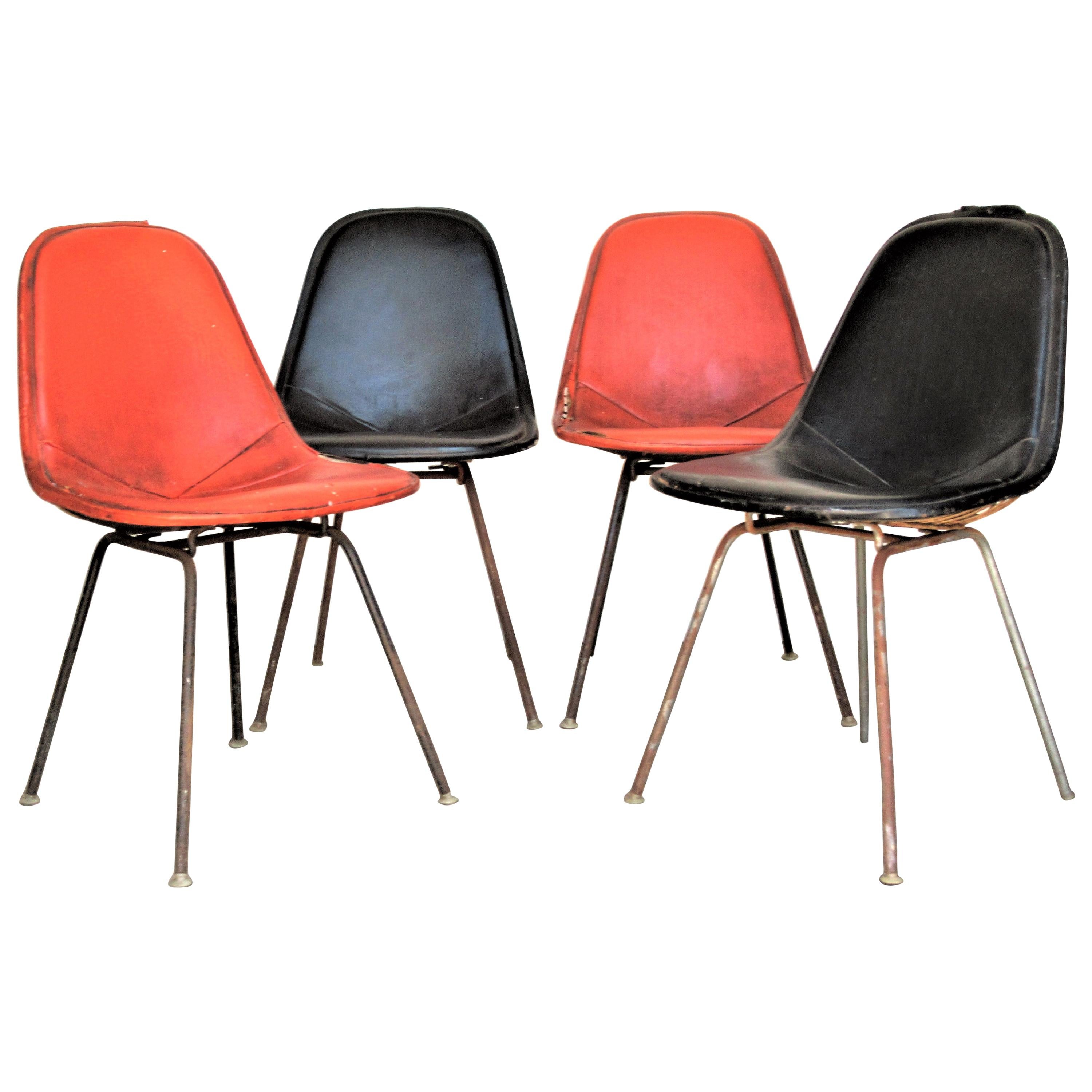 Eames DKX 1 Chairs for Herman Miller