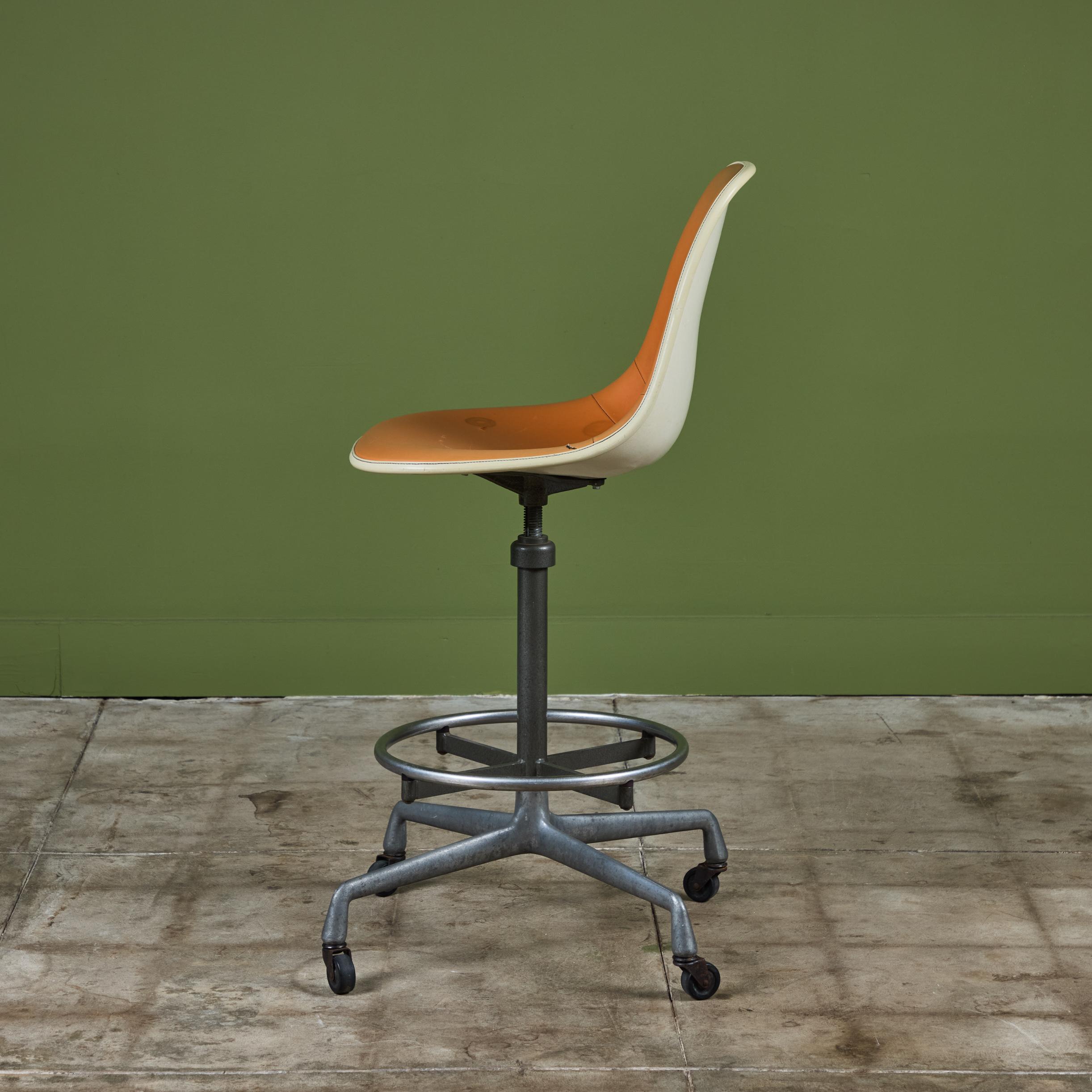 Mid-Century Modern Eames Drafting Stool for Herman Miller For Sale