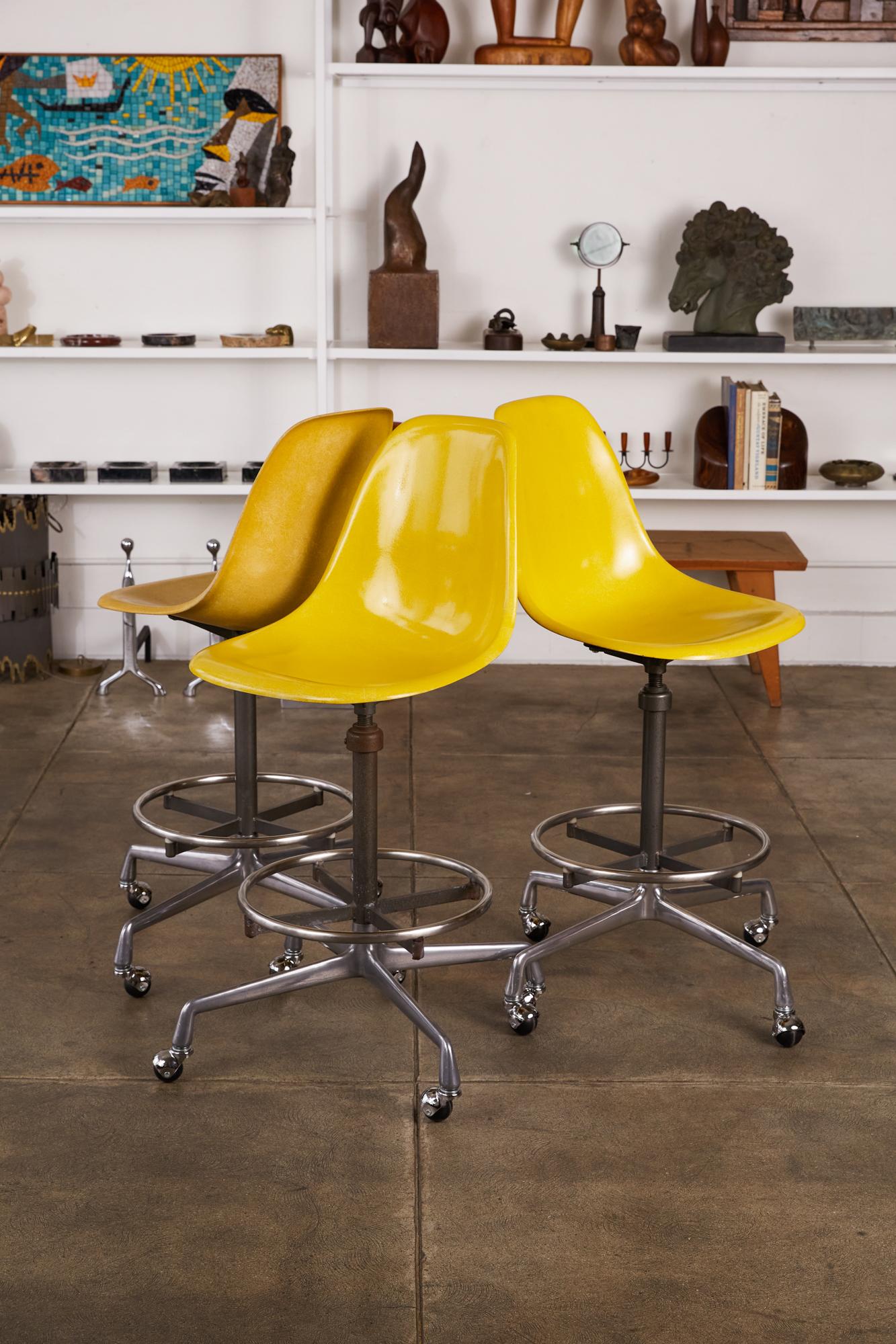 Late 20th Century Eames Drafting Stools for Herman Miller