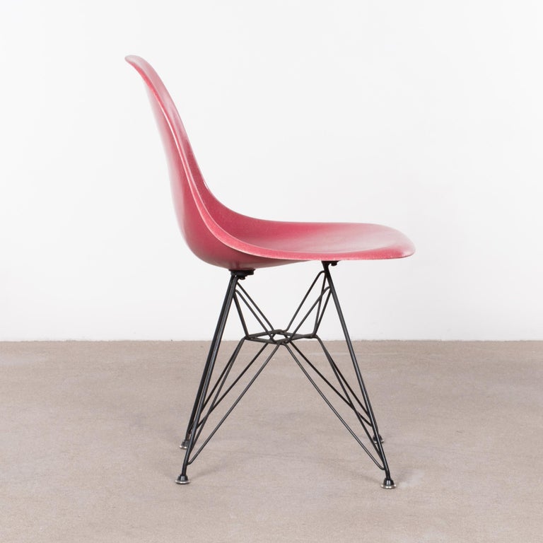 Eames DSR Rare Pink Dining Chair Herman Miller, USA at 1stDibs