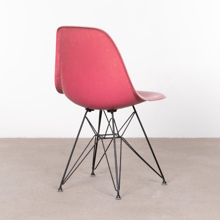 Eames DSR Rare Pink Dining Chair Herman Miller, USA at 1stDibs