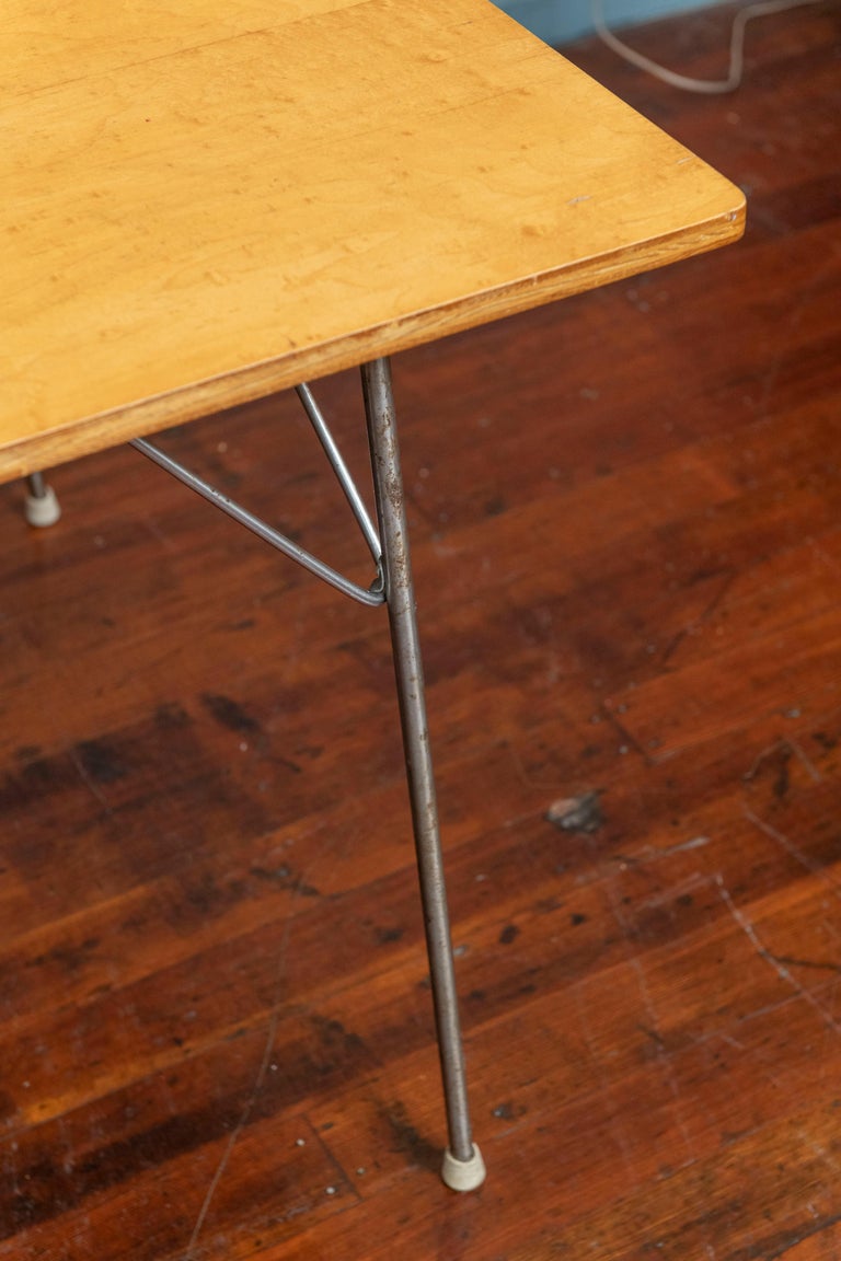 Steel Eames DTM Table For Sale