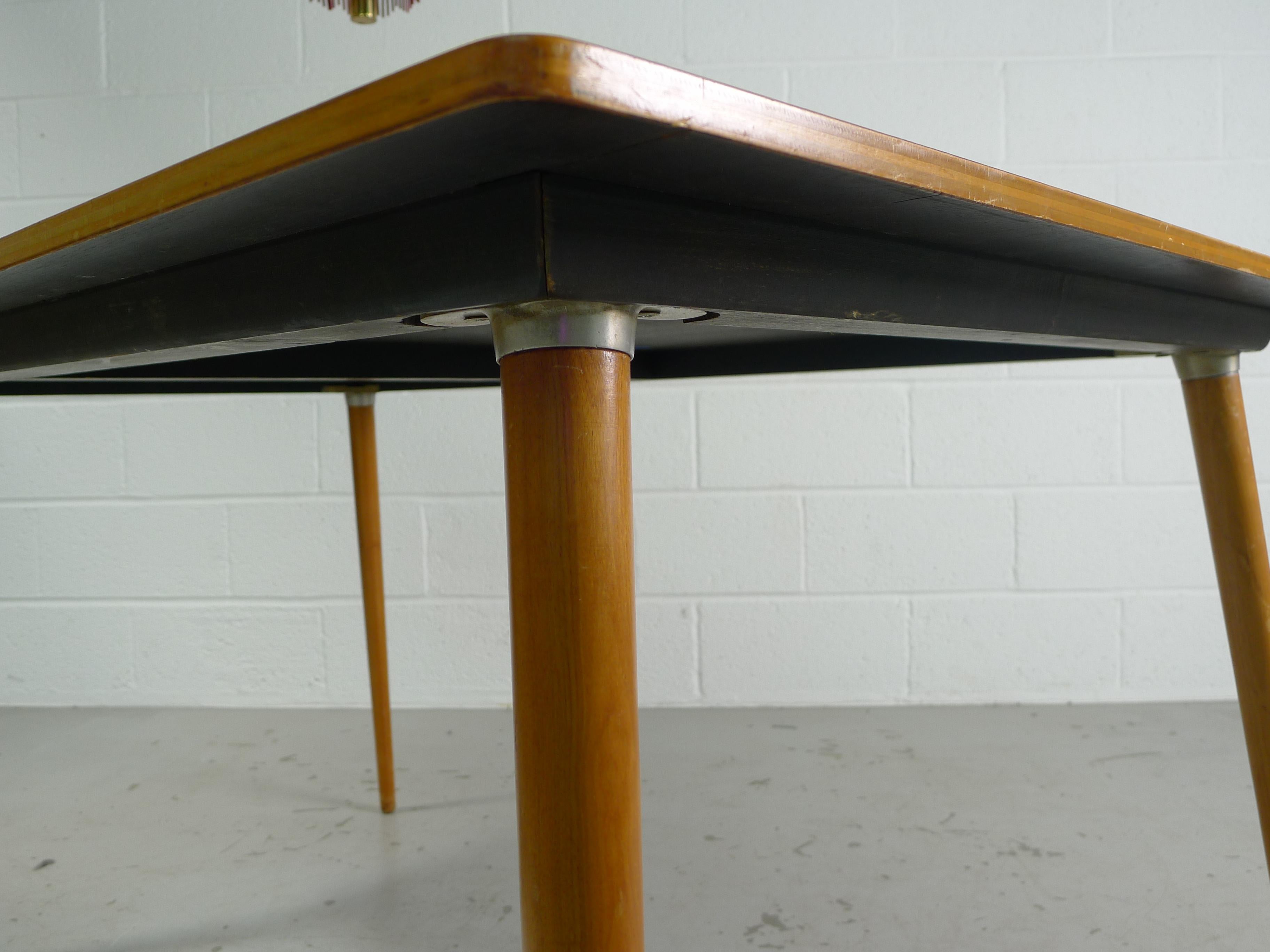 American Eames DTW-3 Birch Dining Table, circa 1950, Herman Miller Production