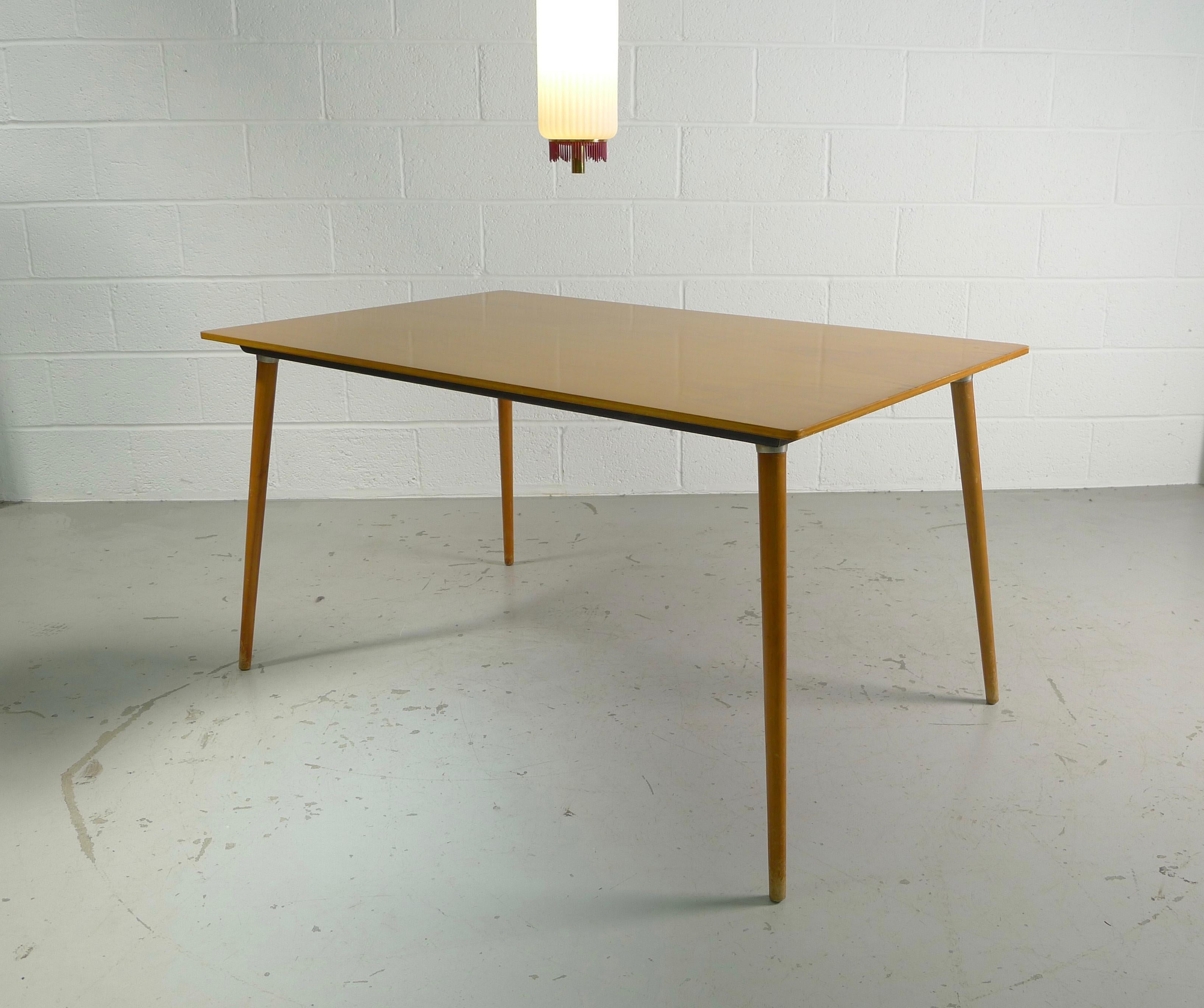 Mid-20th Century Eames DTW-3 Birch Dining Table, circa 1950, Herman Miller Production