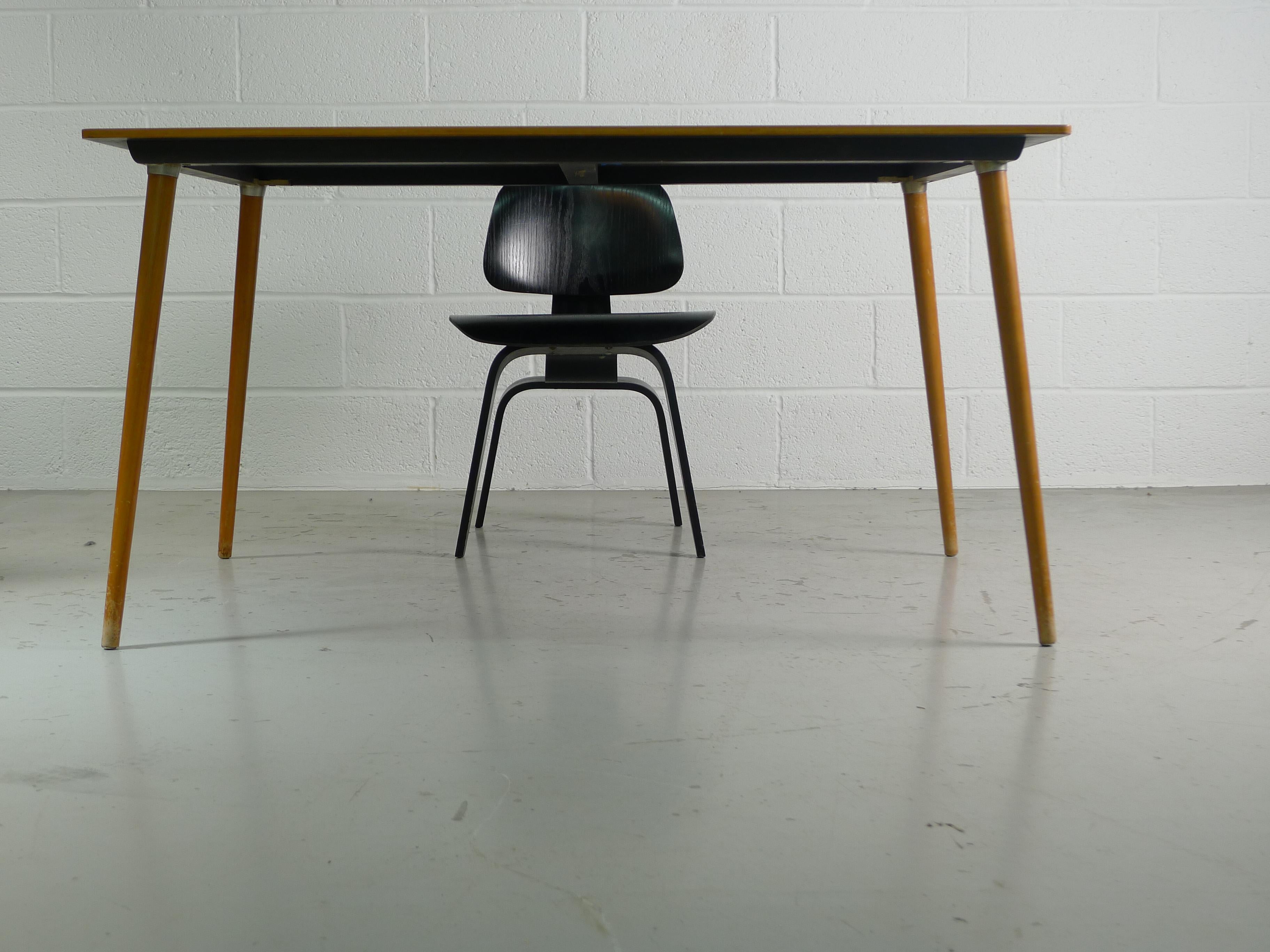 Plywood Eames DTW-3 Birch Dining Table, circa 1950, Herman Miller Production