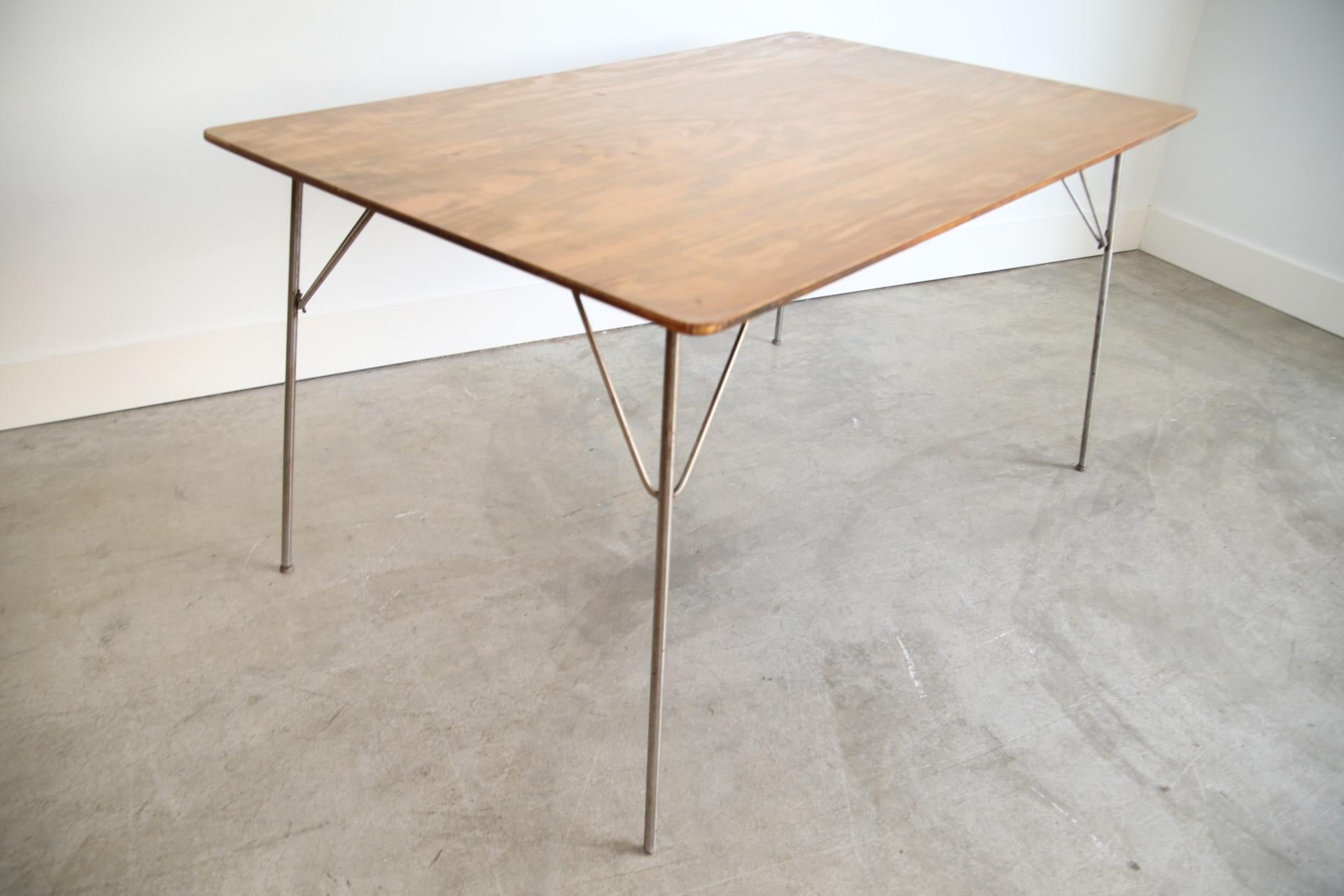 Mid-Century Modern Eames DTW Square Dining Table
