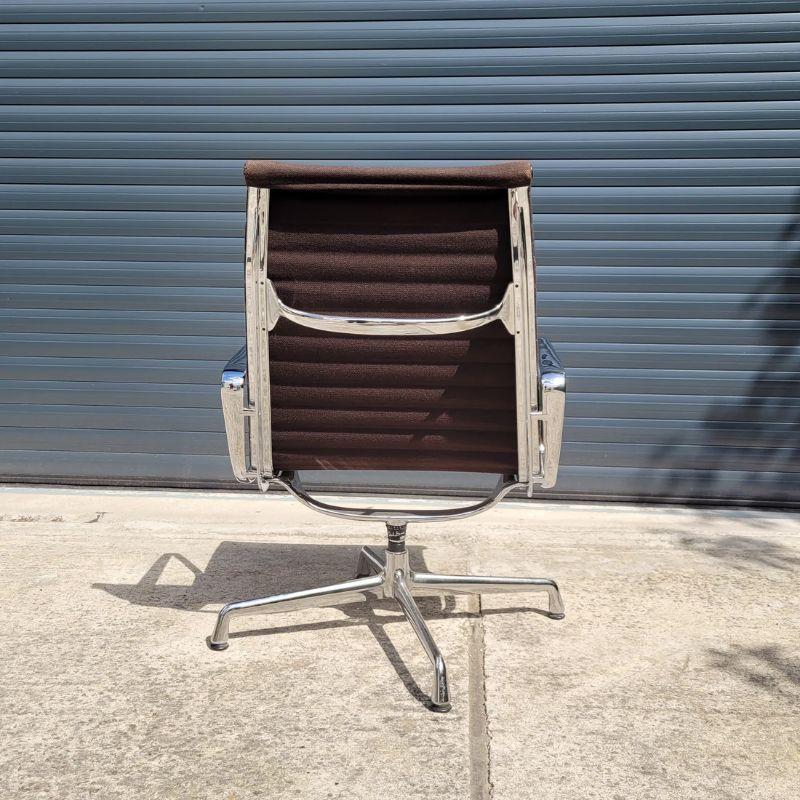 American Eames EA116 Brown Lounge Chair For Sale