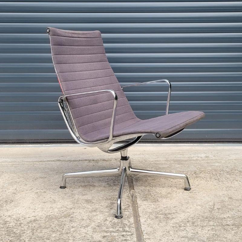 Seltener Eames Lounge Chair der Aluminium Group