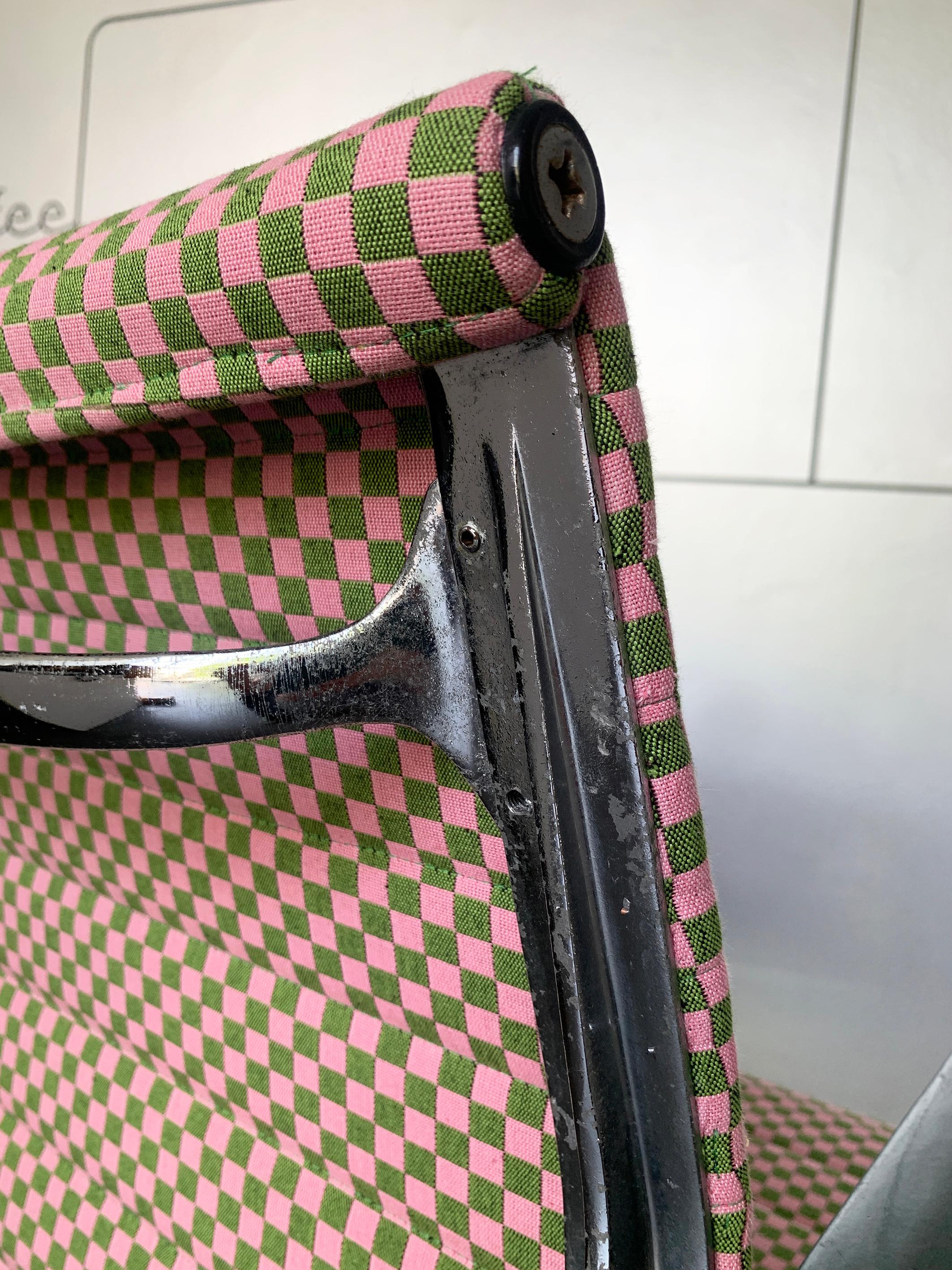Eames EA117 Bürostuhl Herman Miller 1960er Jahre neu Alexander Girard Karo Stoff im Angebot 10