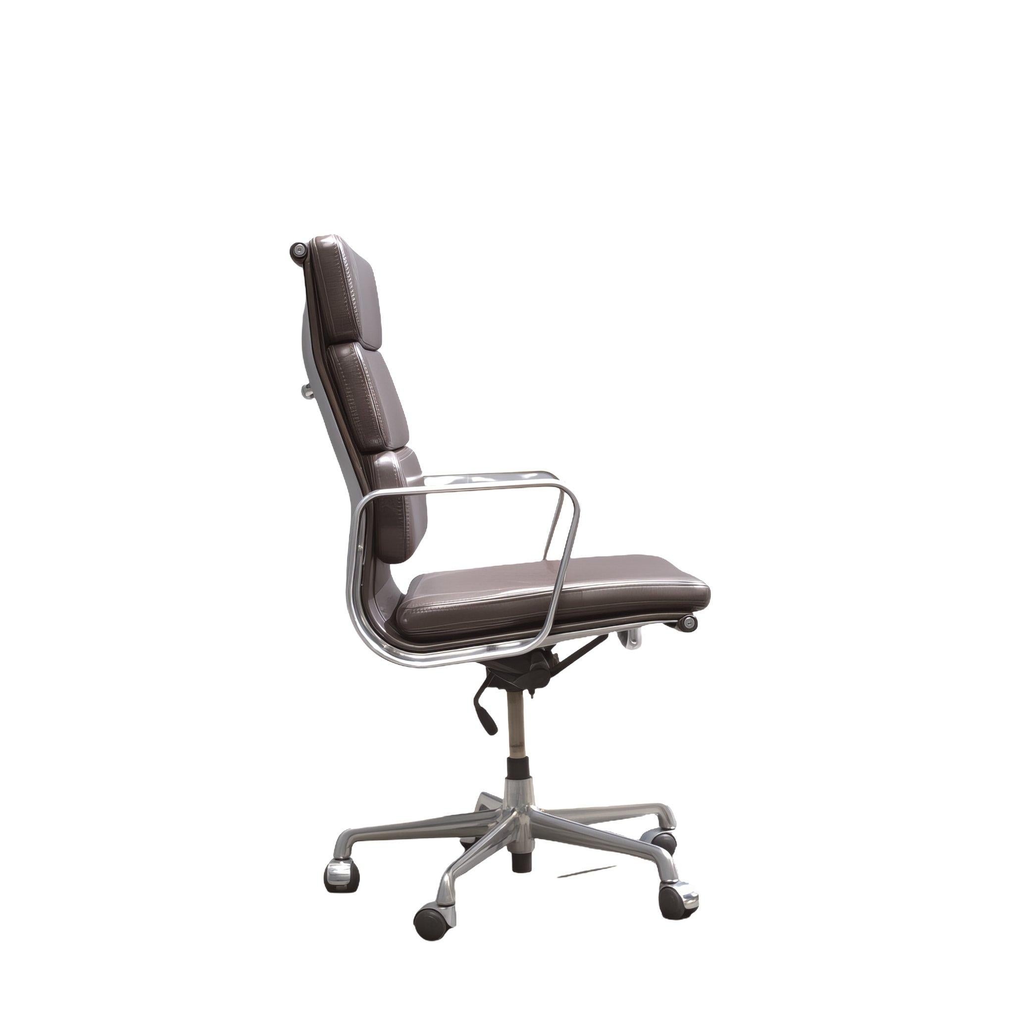 American Eames EA219 Soft Pad  High Back Leather Office Chair by ICF