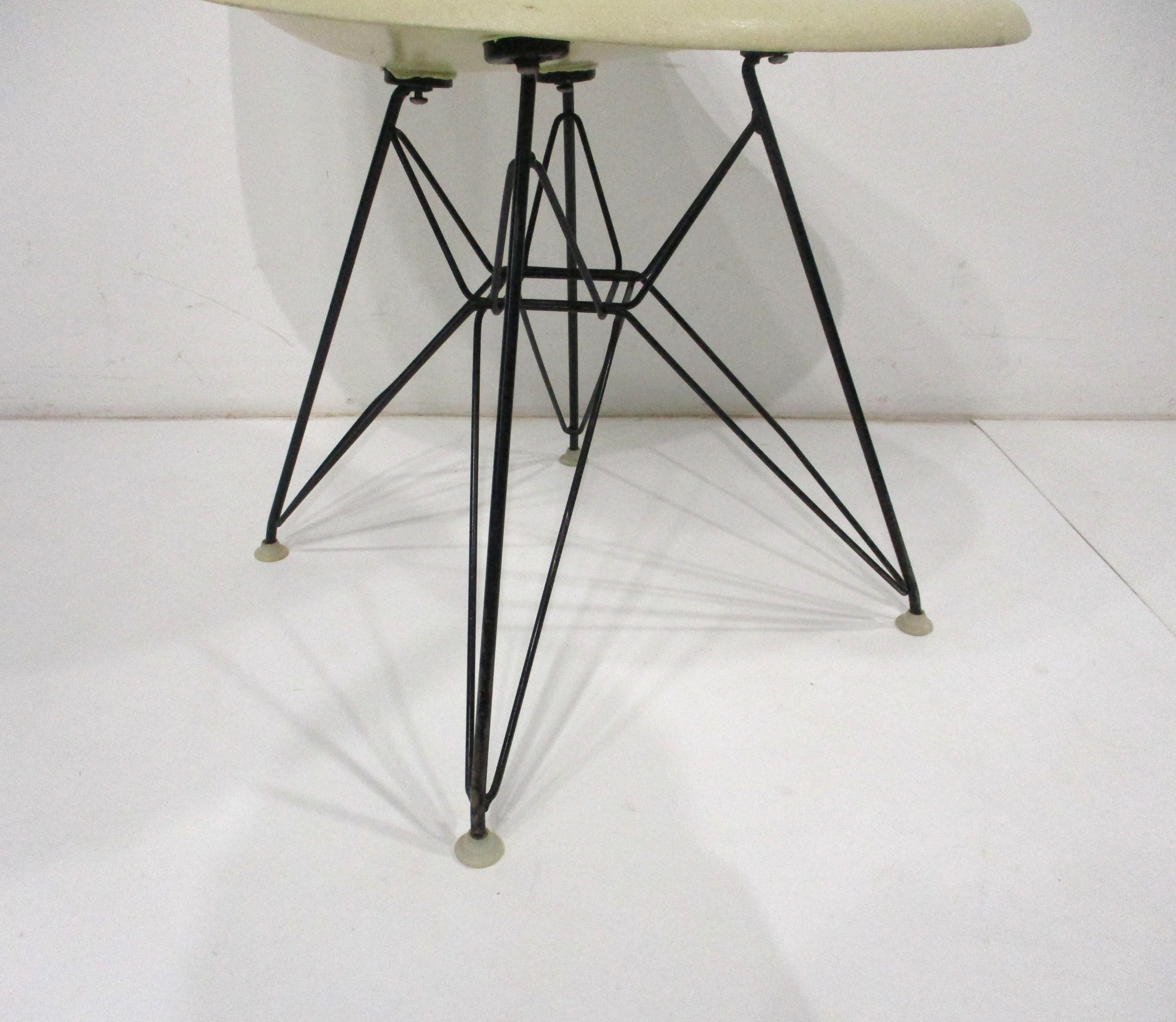 Metal Eames Eifel Tower DSR Desk Chair for Herman Miller (B)  