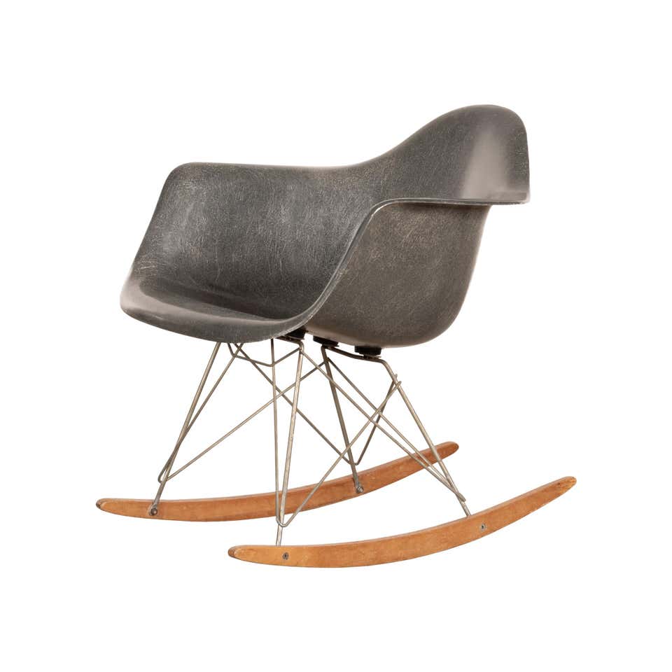 Eames Elephant Grey RAR Rocking Chair, Herman Miller, 1950s at 1stDibs