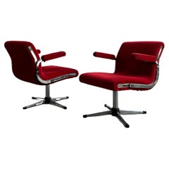 Mid-Century Modern Lounge- oder Büro- Drehsessel aus der Eames-Ära, Ungarn