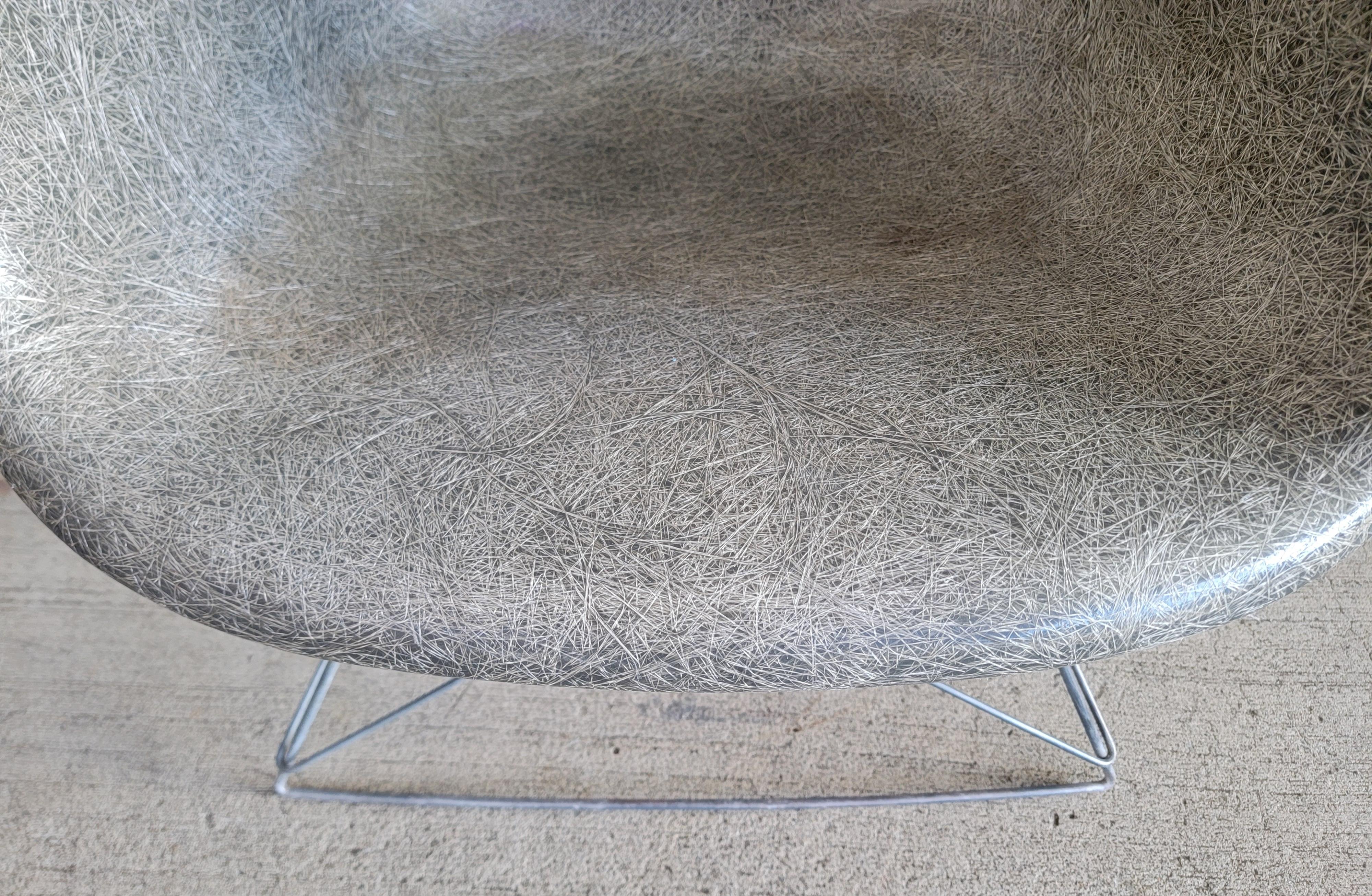 20th Century Eames Fiberglass Cats Cradle LAR Lounge Chair For Sale