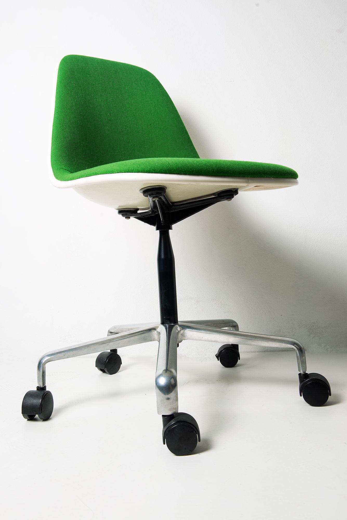 Upholstery Eames Fiberglass Pscc Chair for Herman Miller, 1960s For Sale