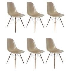 Eames Fiberglass Shell Dining Chairs by Herman Miller