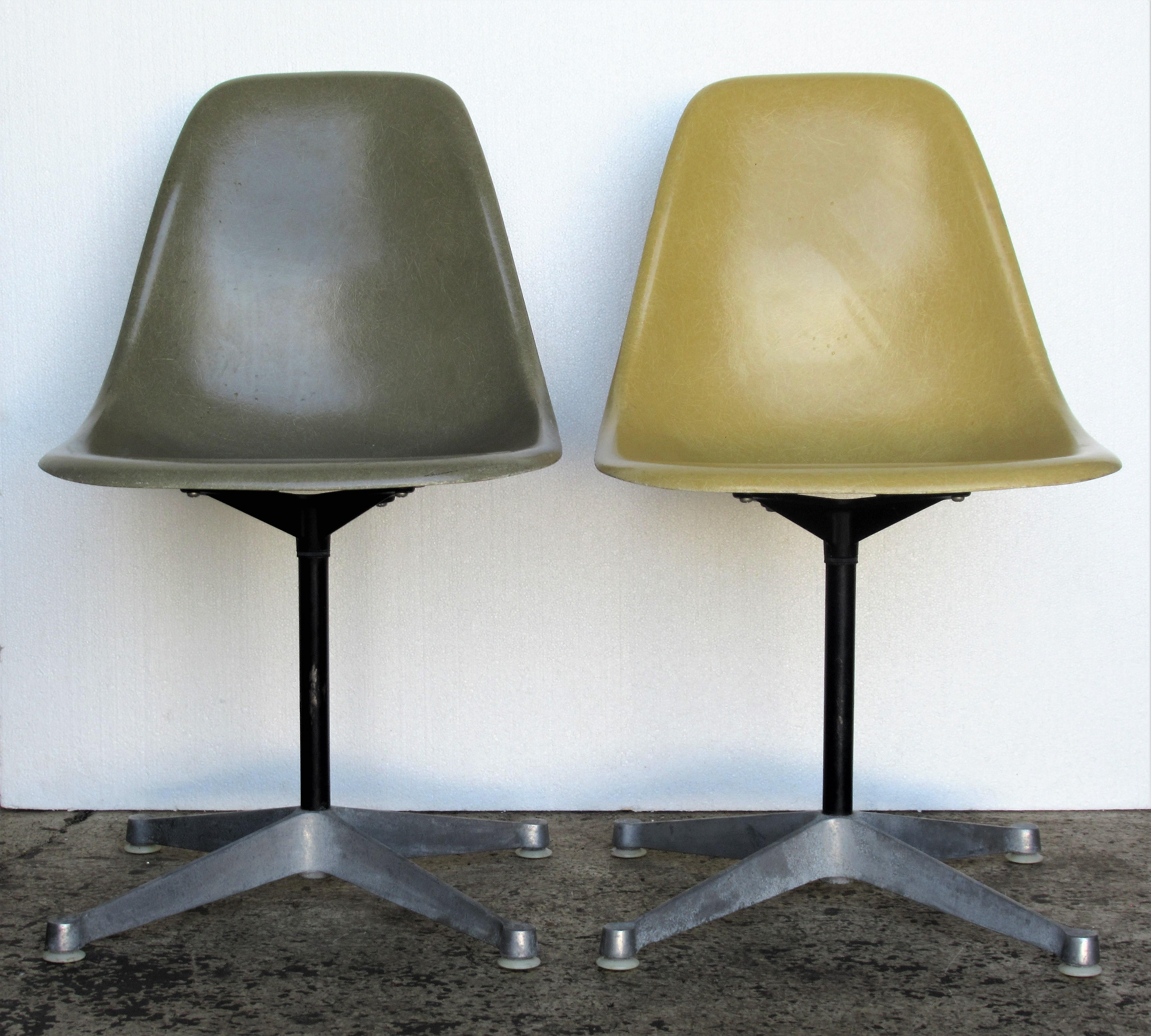 fiberglass chairs 1960
