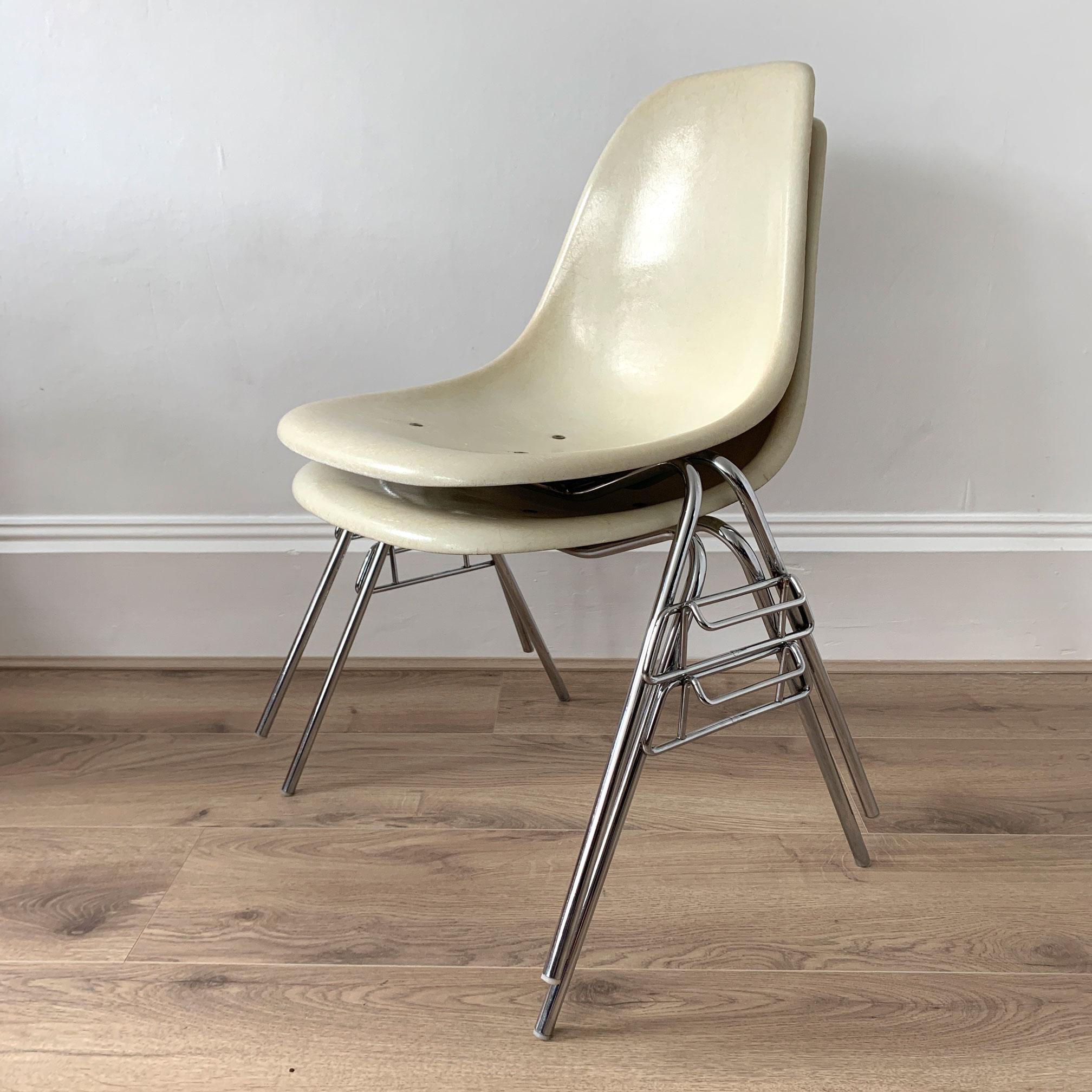 Eames Fibreglass DSS Chairs, Herman Miller, 1980s 9