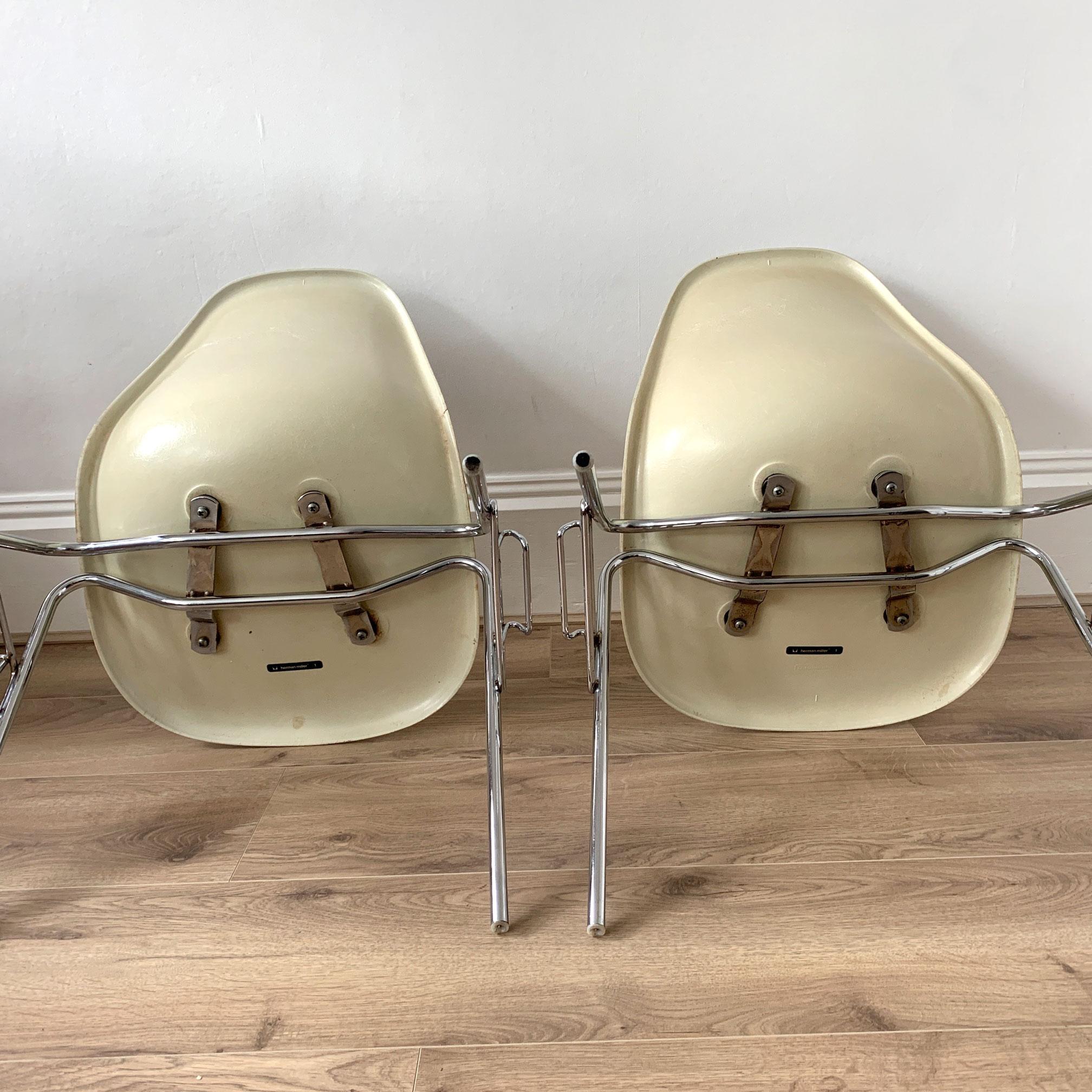 Eames Fibreglass DSS Chairs, Herman Miller, 1980s 2