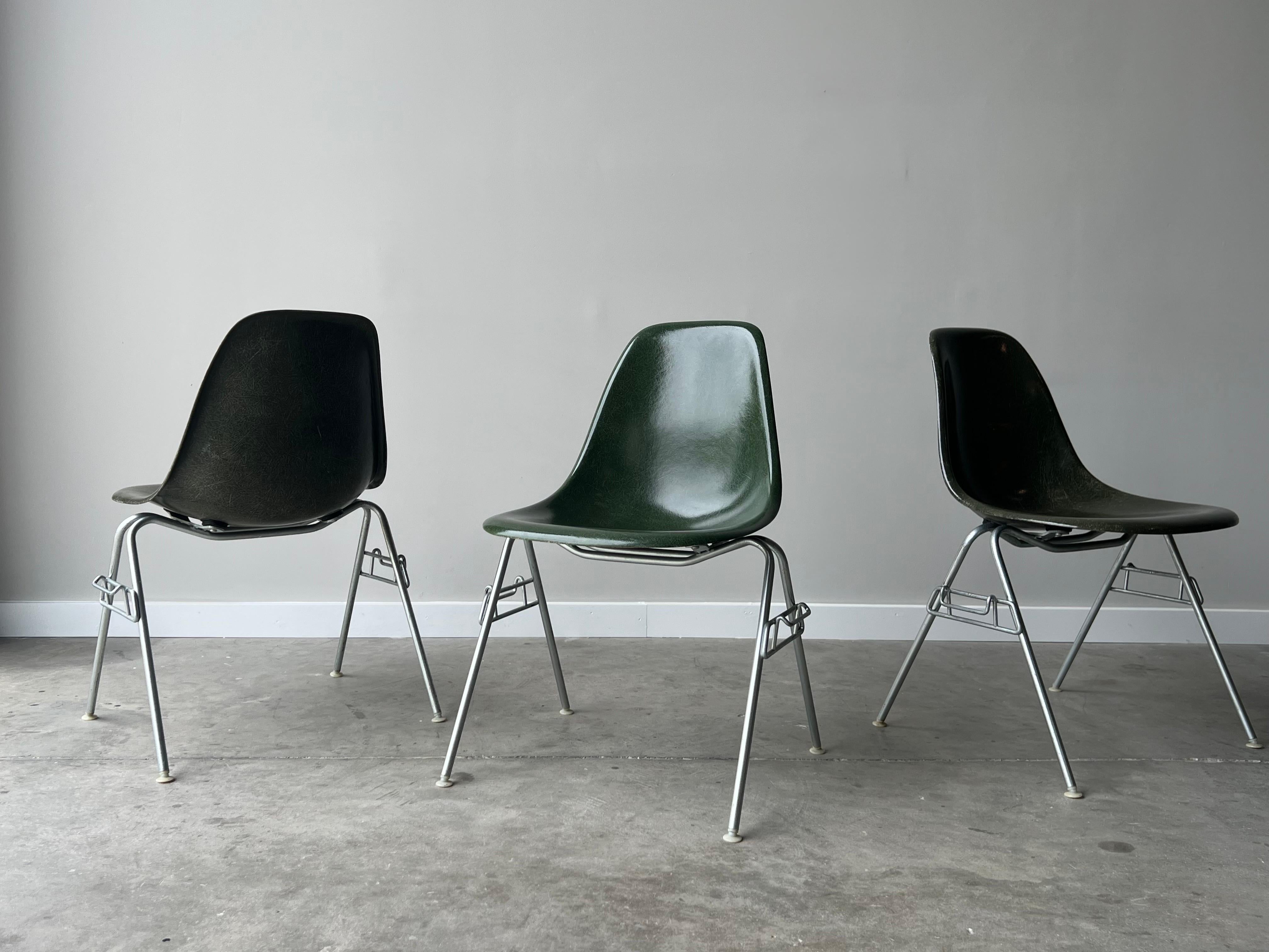 Mid-20th Century Eames for Herman Miller 1960s DSS Chairs