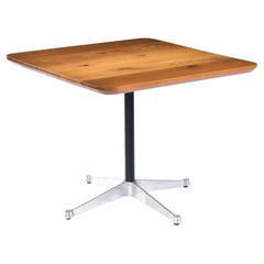 Retro Eames for Herman Miller 32 Inch Square Angular Aluminum Base Table
