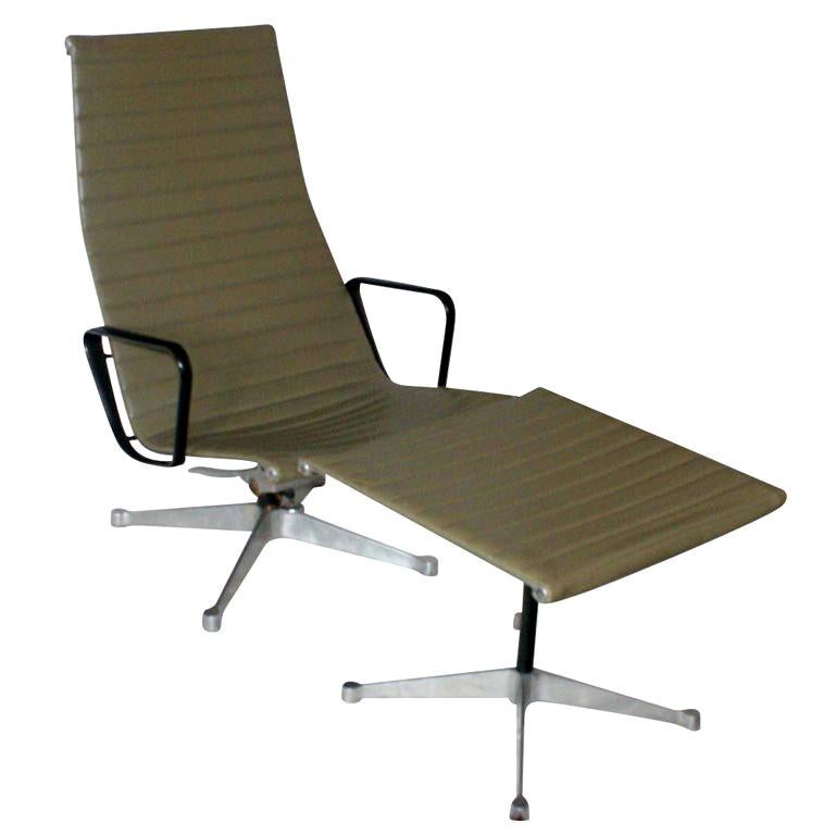 Eames For Herman Miller Aluminum Group Lounge Chair & Ottoman