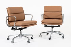 Eames for Herman Miller Aluminum Group Office Chairs in Schumacher VEGAN Leather