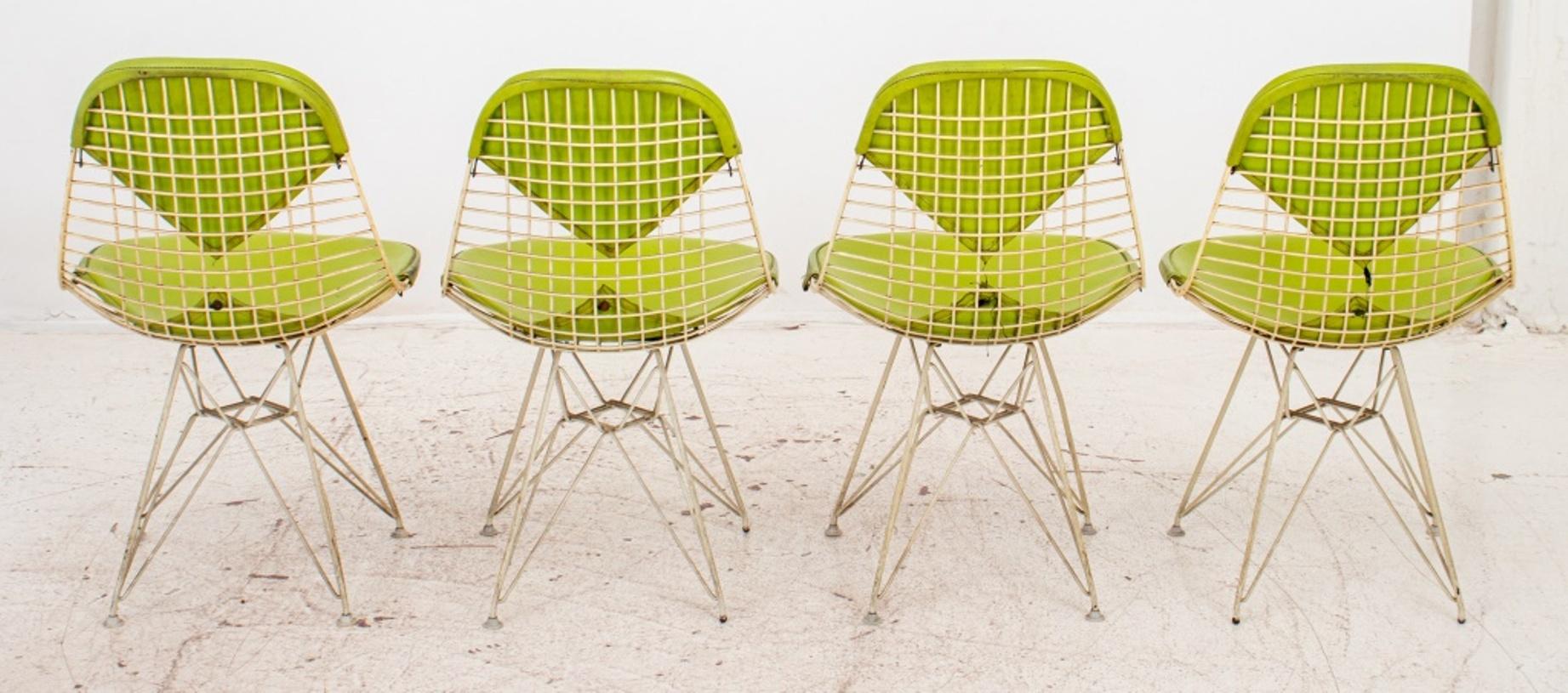 20th Century Eames for Herman Miller Bikini Wire Chair, Set 0f 4