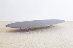Eames for Herman Miller Black Elliptical Surfboard Table