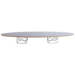 Eames for Herman Miller Black Elliptical Surfboard Table