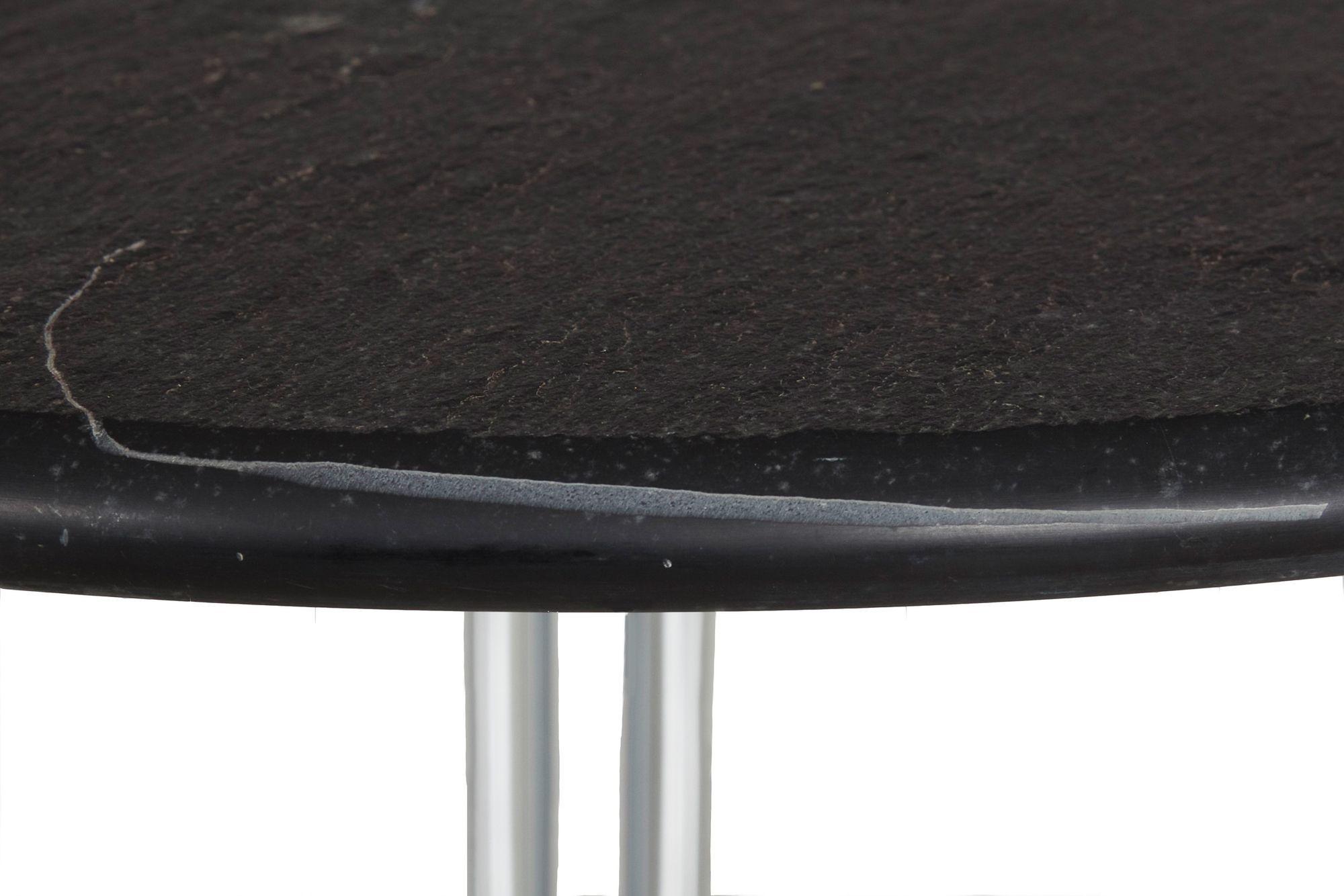 Chrome Table basse La Fonda en ardoise noire et chrome Eames pour Herman Miller en vente